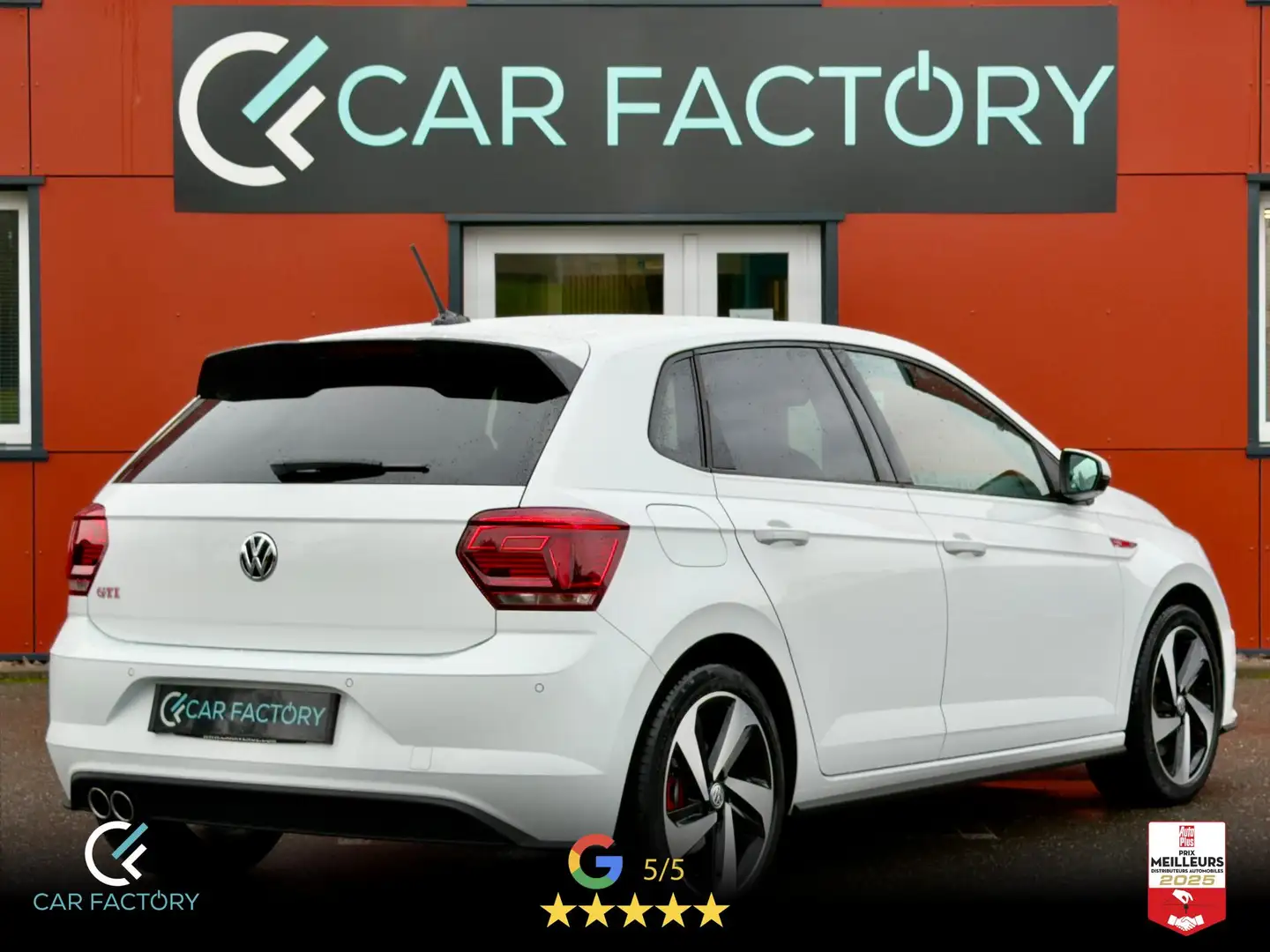 Volkswagen Polo GTI 2.0 TSI 200 DSG Virtual Cockpit Caméra ACC GPS LED Pas de Malus Garantie 1an Blanc - 2