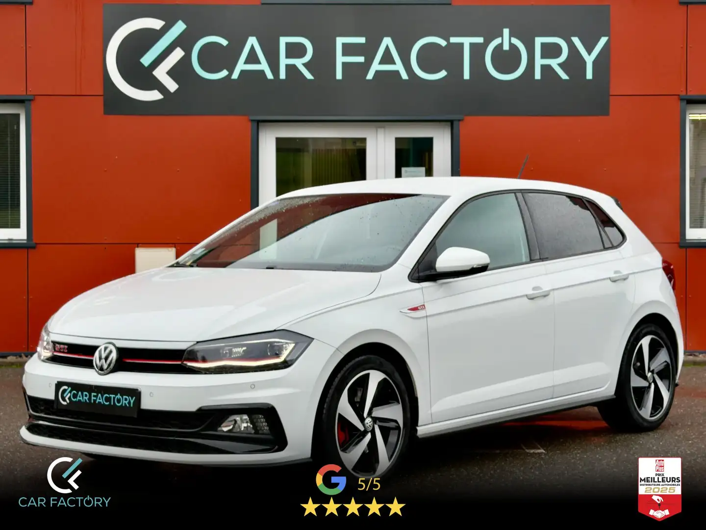 Volkswagen Polo GTI 2.0 TSI 200 DSG Virtual Cockpit Caméra ACC GPS LED Pas de Malus Garantie 1an Blanc - 1