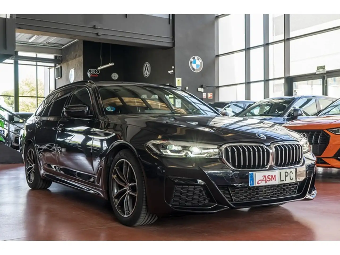 BMW 520 520dA Touring Zwart - 2