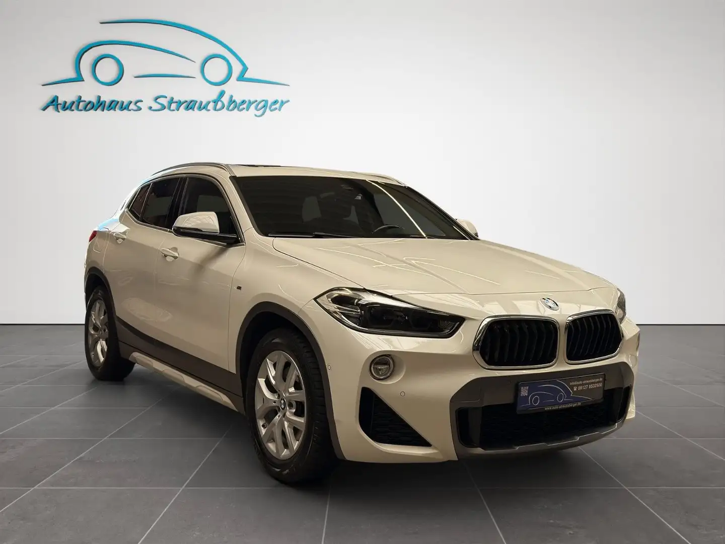 BMW X2 20d xDrive M-Sport SHZ DA Temp LED AHK HUD Weiß - 2