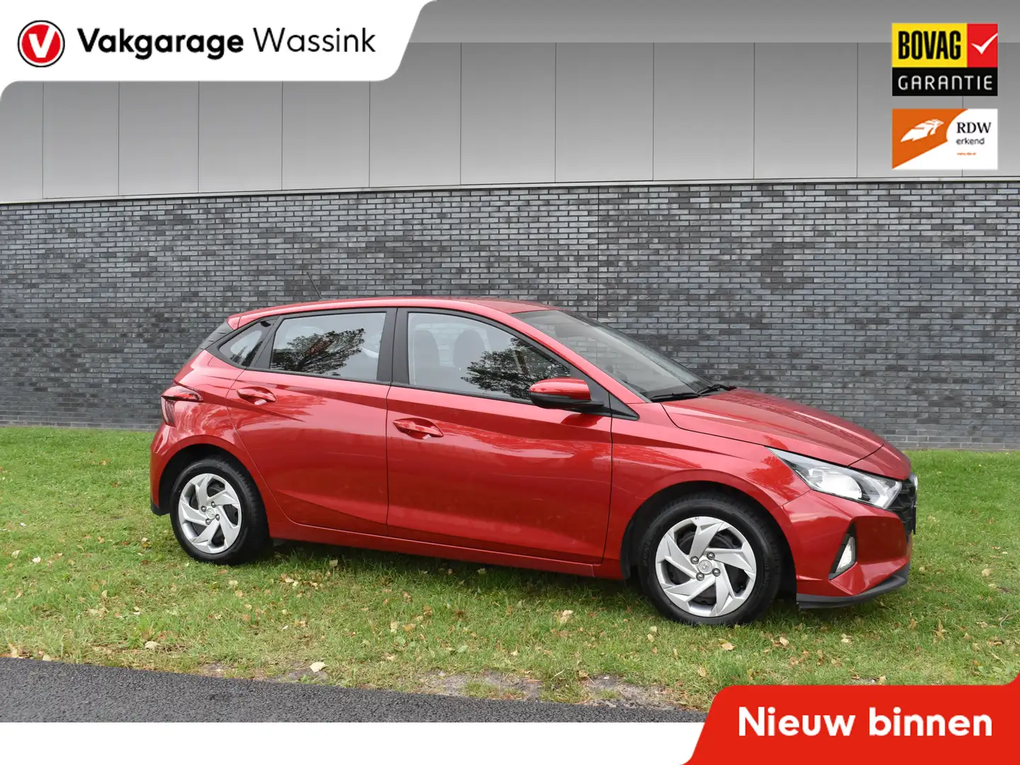 Hyundai i20 1.2 MPI i-Motion Airco stuur/stoel verwarming Rouge - 1