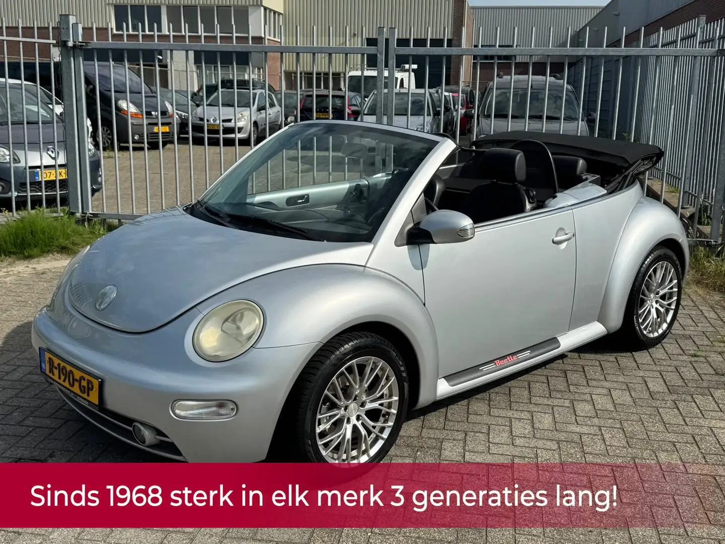 Volkswagen New Beetle Cabriolet 1.6 Turijn Comfort! Leer l Elek cabrioka Grau - 1