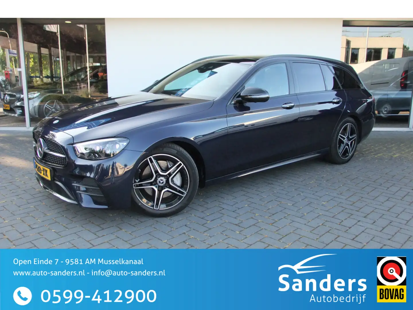Mercedes-Benz E 200 Estate Business Solution AMG / Facelift / Burmeste Blauw - 1