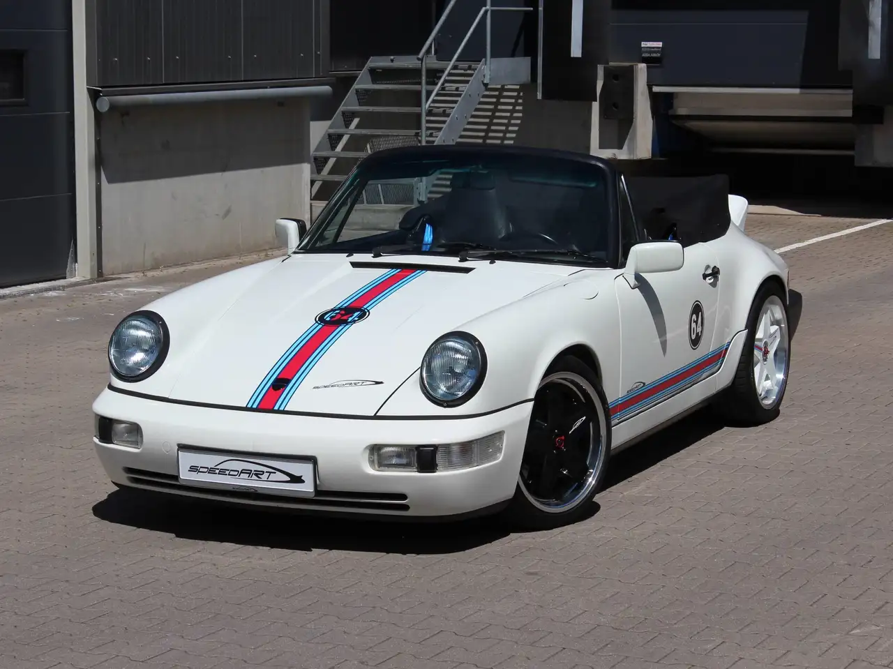 Porsche 964 911/964 C4: 18"speedART-Hackmesser-Felgen, Martini-Design, Ducktail-Heckspoiler, Technik komplett neu mit Rechnungen!, foto 2