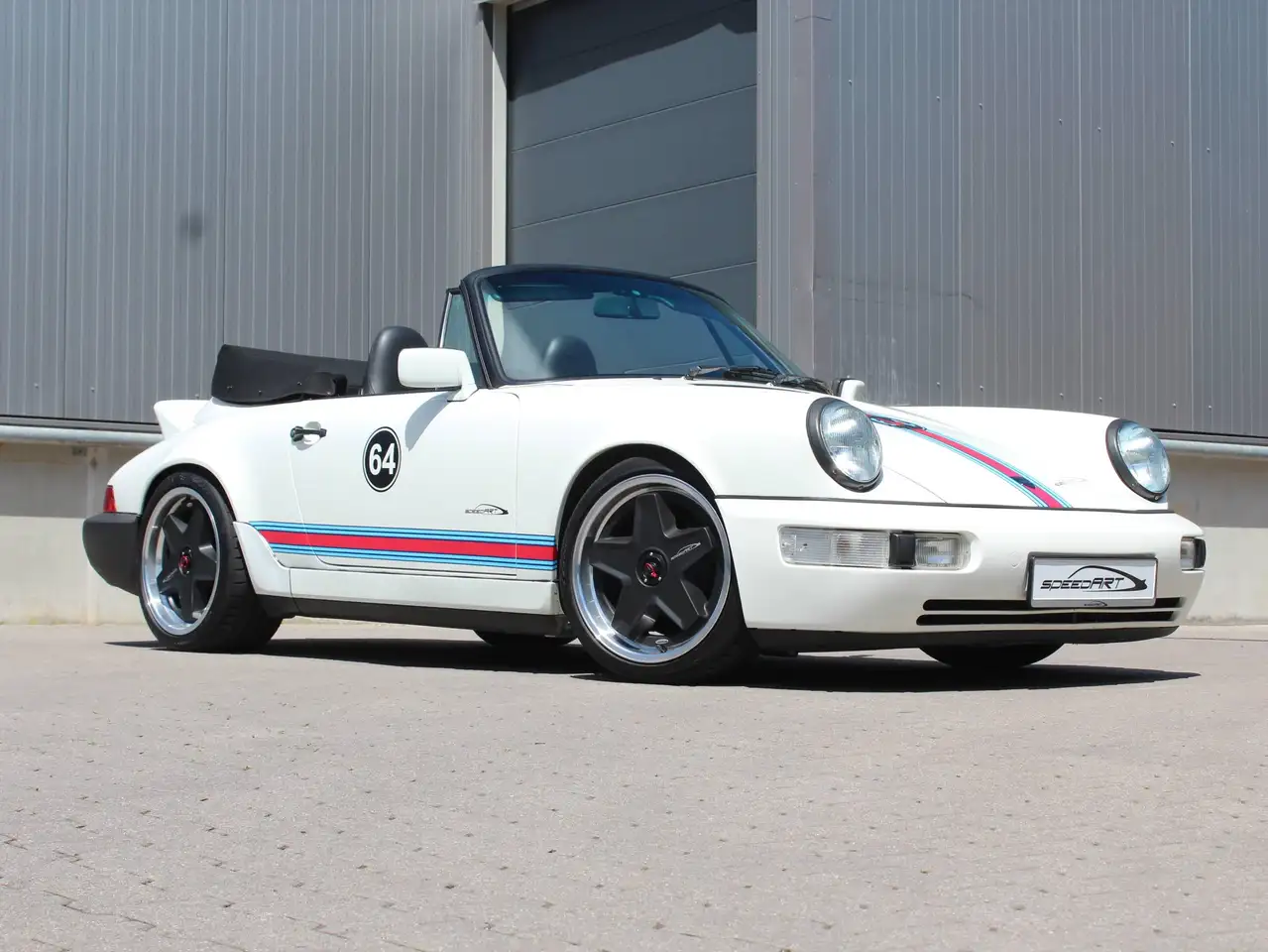 Porsche 964 911/964 C4: 18"speedART-Hackmesser-Felgen, Martini-Design, Ducktail-Heckspoiler, Technik komplett neu mit Rechnungen!, foto 1