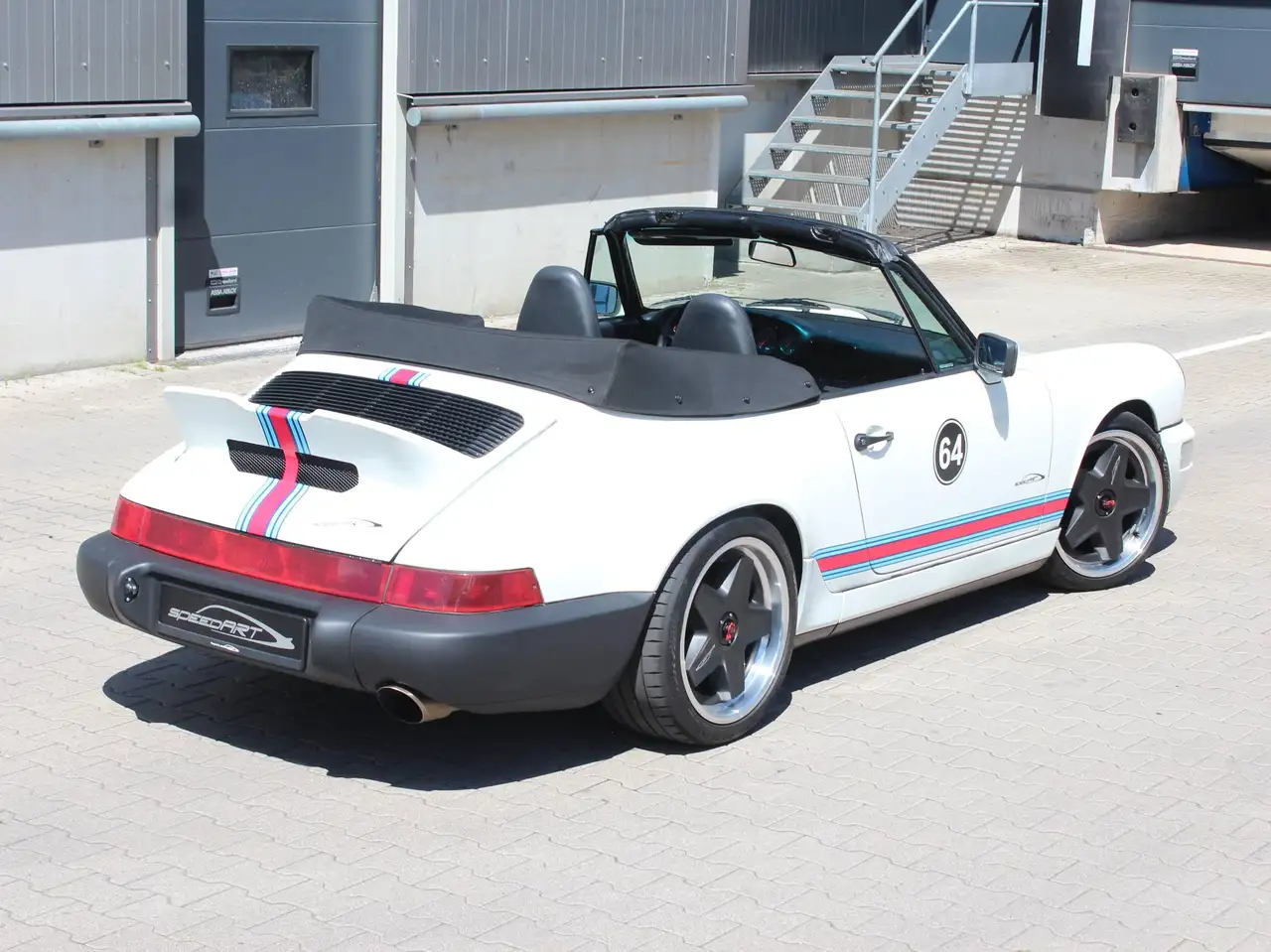 Porsche 964 911/964 C4: 18"speedART-Hackmesser-Felgen, Martini-Design, Ducktail-Heckspoiler, Technik komplett neu mit Rechnungen!, foto 3