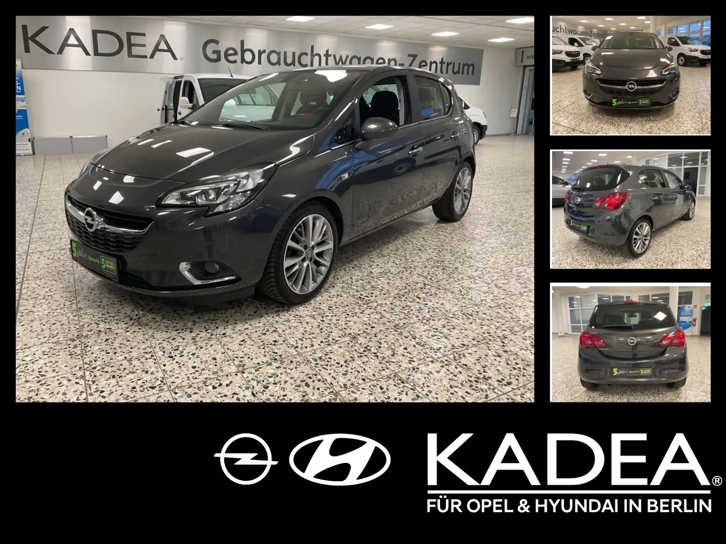 Opel Corsa E 1.4 Innovation SHZ+Winterp.+Kam.+KlimaA Gris - 1