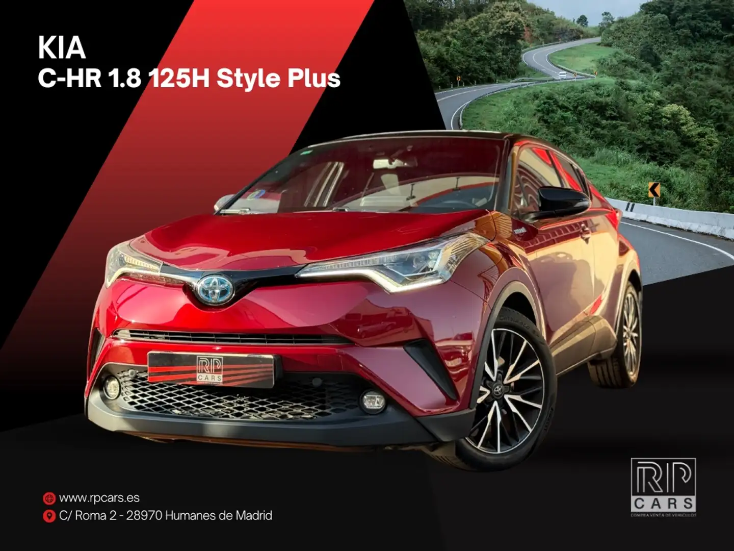 Toyota C-HR 125H Style Plus Burdeos - 1