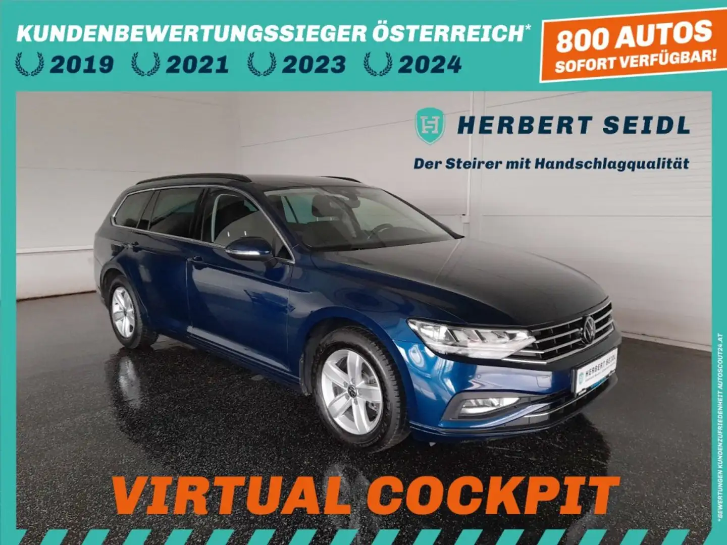 Volkswagen Passat Variant BUSINESS 2,0 TDI DSG *VIRTUELL PRO / LED / NAVI / ACC / KAMERA / SPORT MASSAGESITZE* Blau - 1