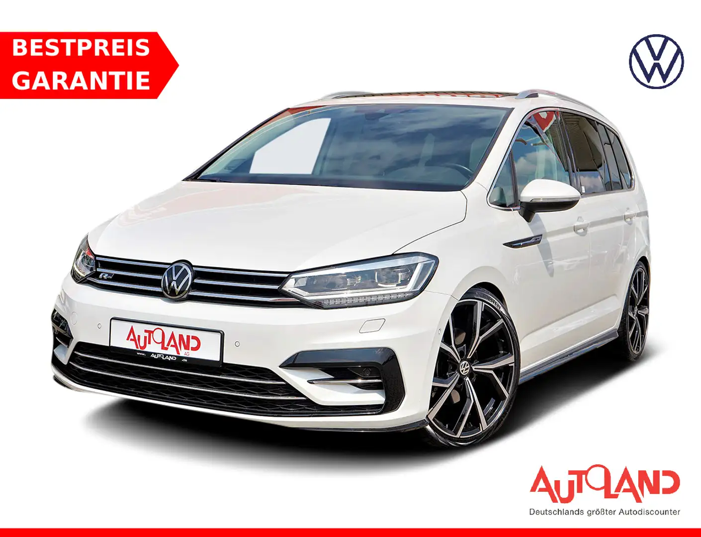 Volkswagen Touran 2.0 TDI R-Line Highline LED Navi Panorama Wit - 1