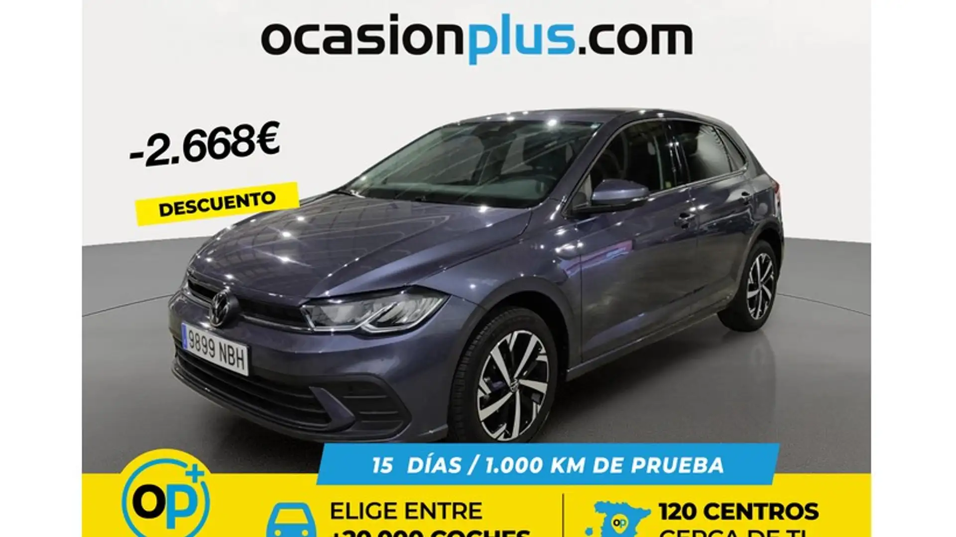 Volkswagen Polo 1.0 TSI Mas DSG 70kW Gris - 1