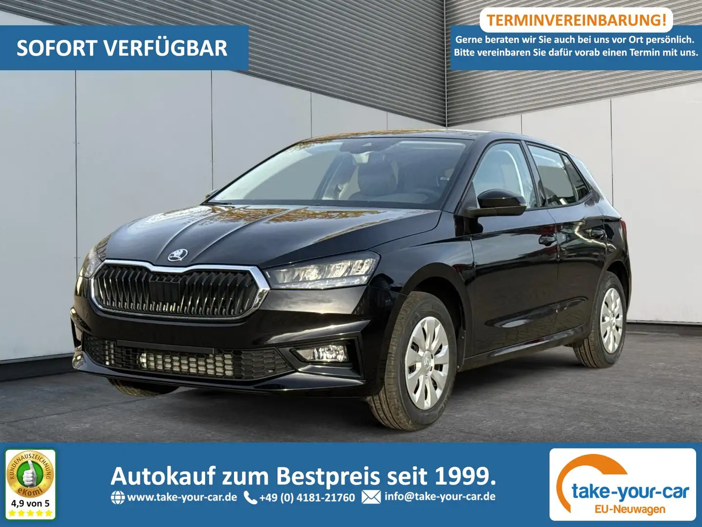 Skoda Fabia Selection 5J.Gar+SmartLink+SHZ+PDC+KLIMA 1.0 TS... Schwarz - 1