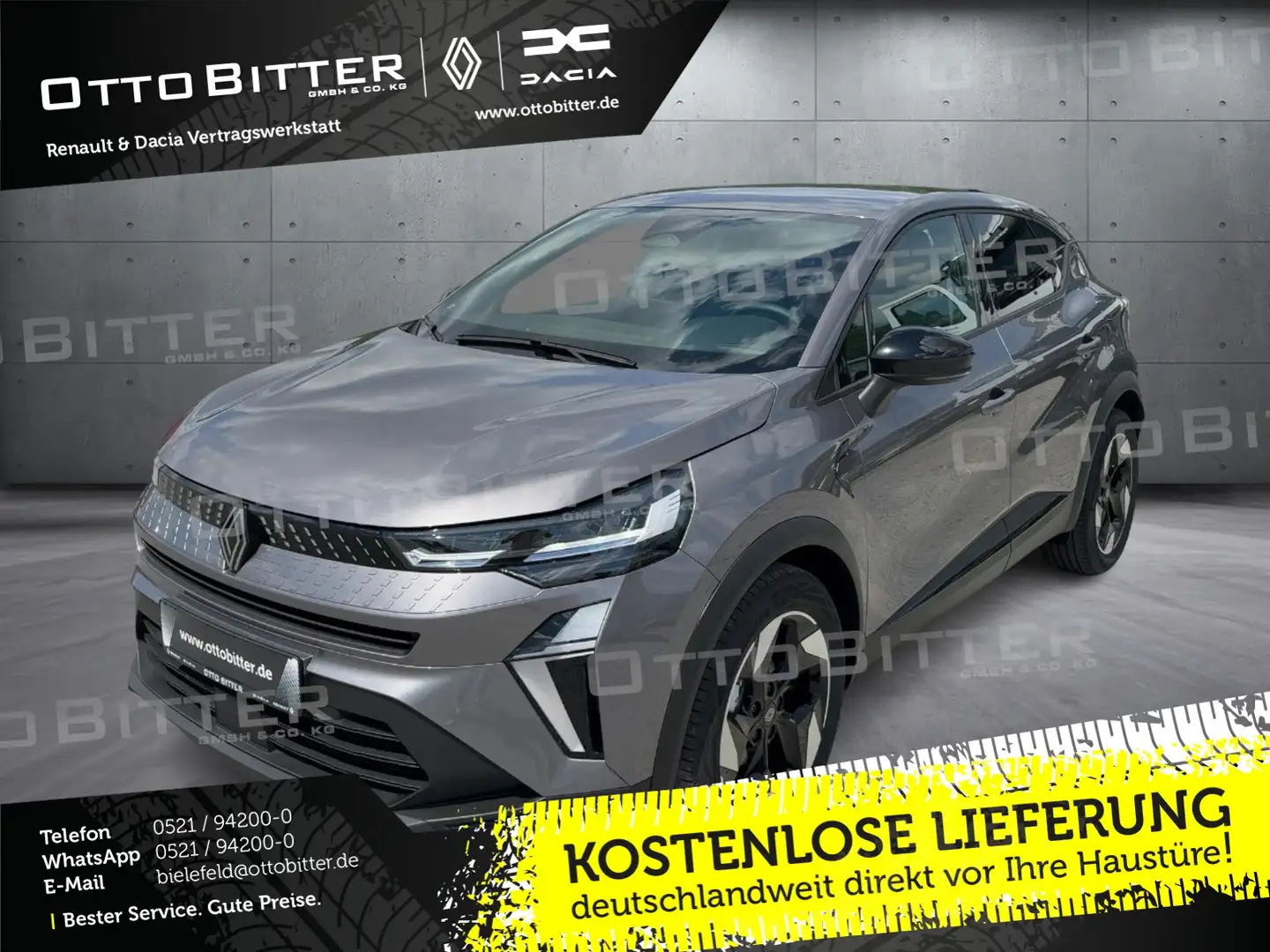 Renault Captur Techno Mild Hybrid 160 EDC WINTER-PAKET Grau - 1