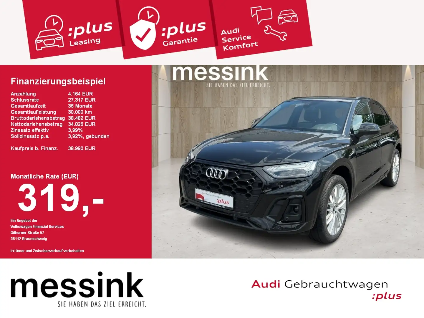 Audi Q5 40 TDI quattro S line Noir - 1
