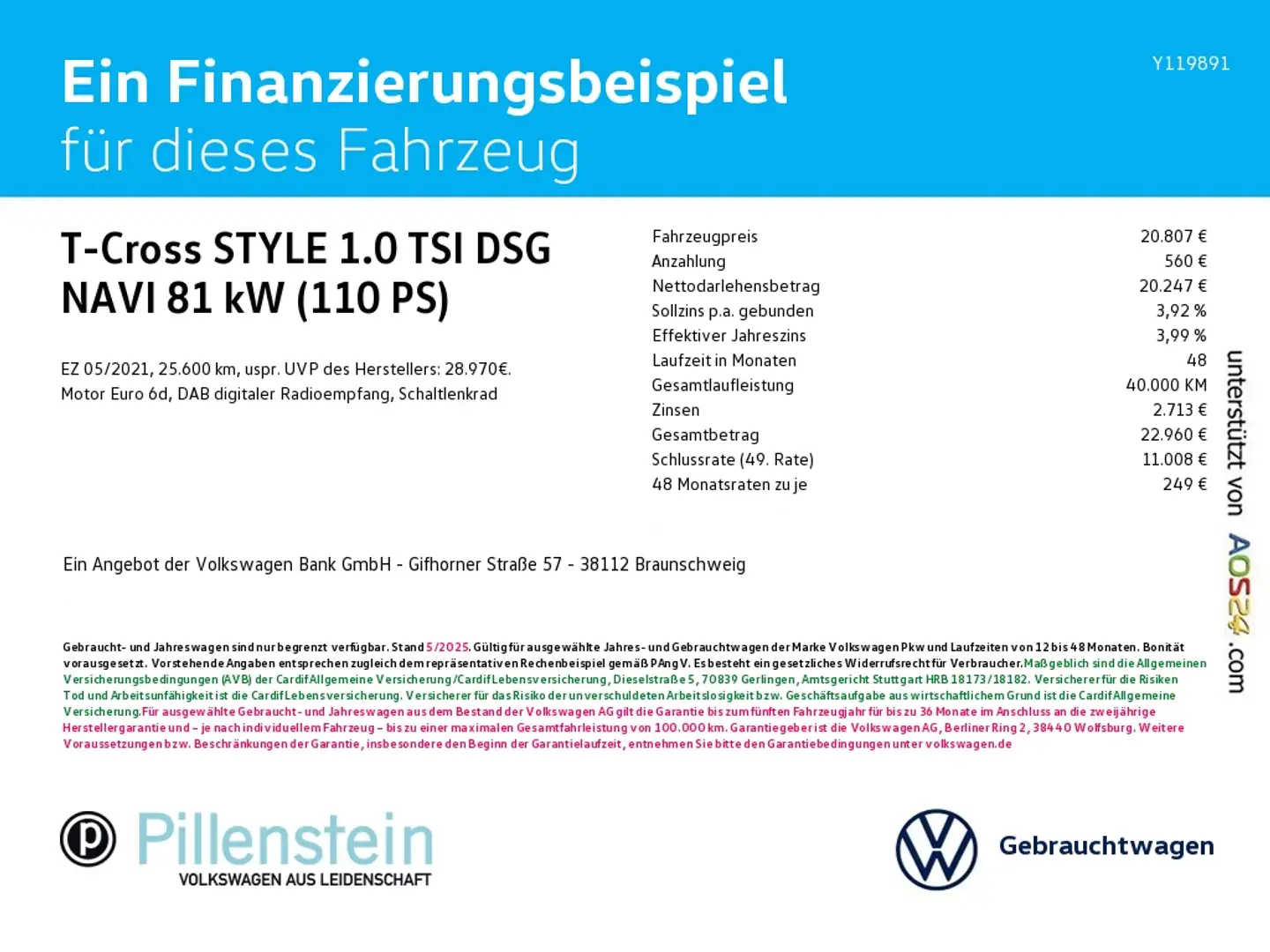 Volkswagen T-Cross STYLE 1.0 TSI DSG NAVI KAMERA LED 17" Orange - 2