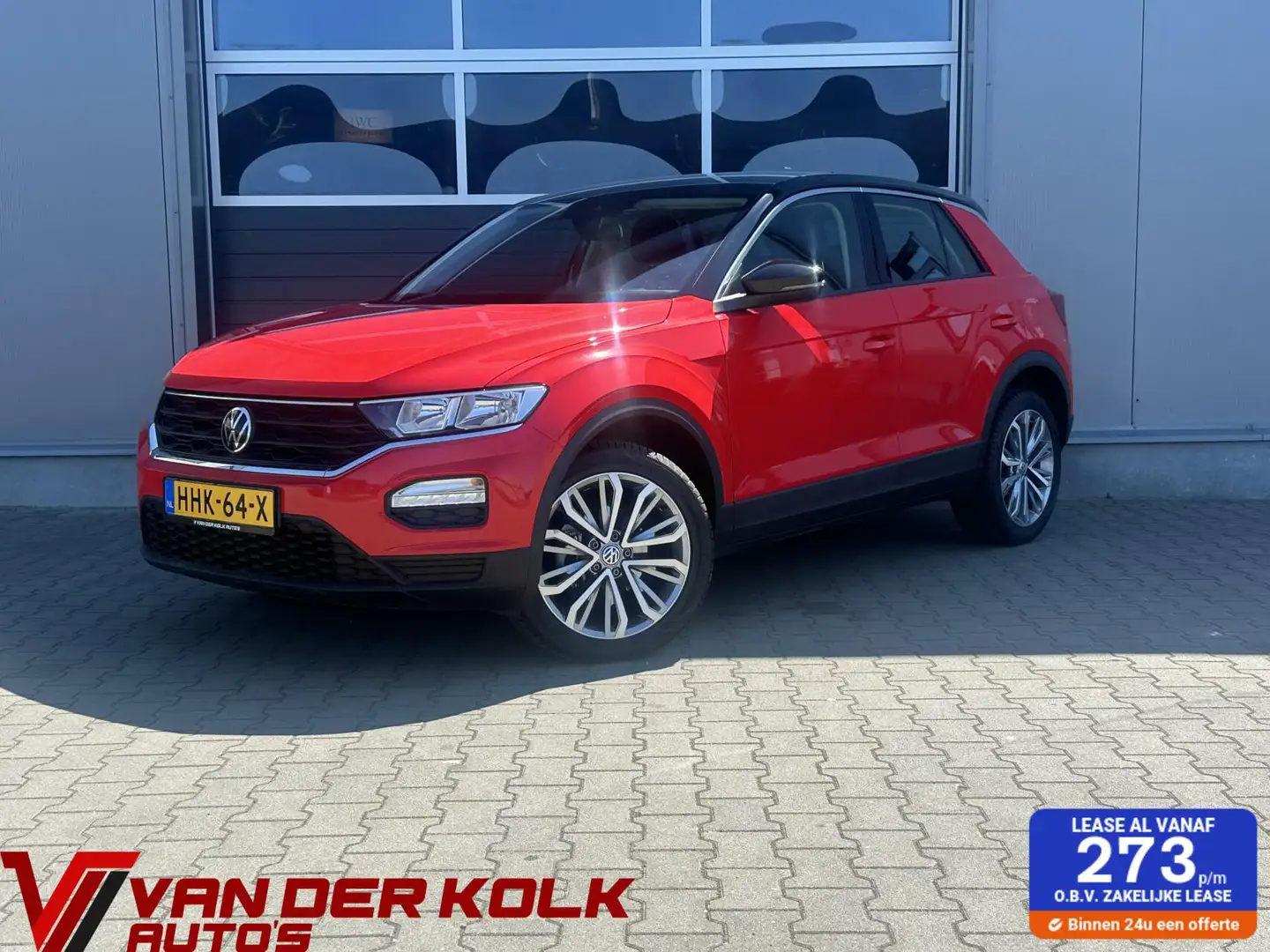 Volkswagen T-Roc 1.0 TSI Style Adaptive Cruise CarPlay Navi LED Cli Rood - 1