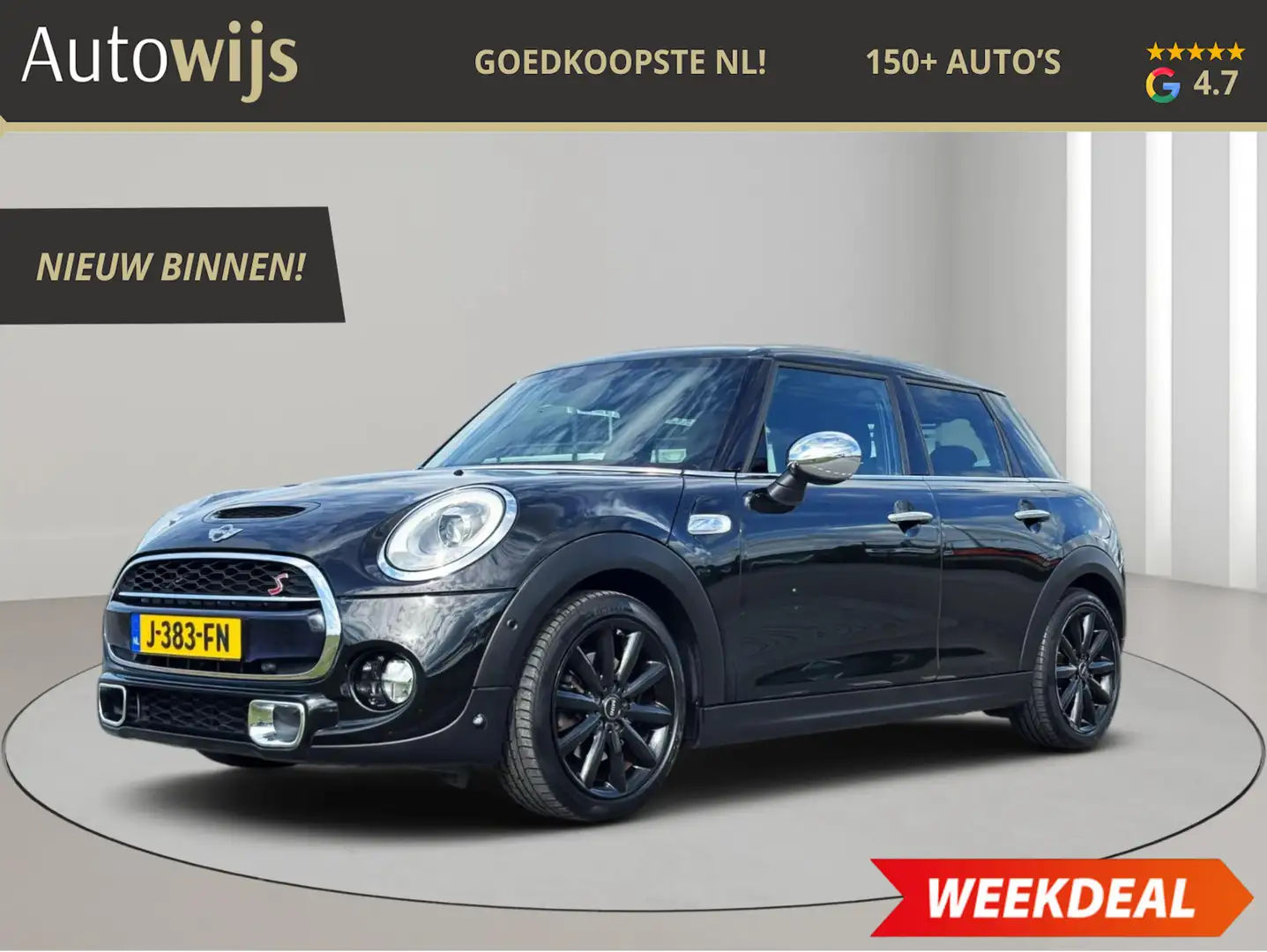 MINI Cooper S Mini 2.0 S|AUT|GrootNavi|JCW|5-DEU|LED Zwart - 1