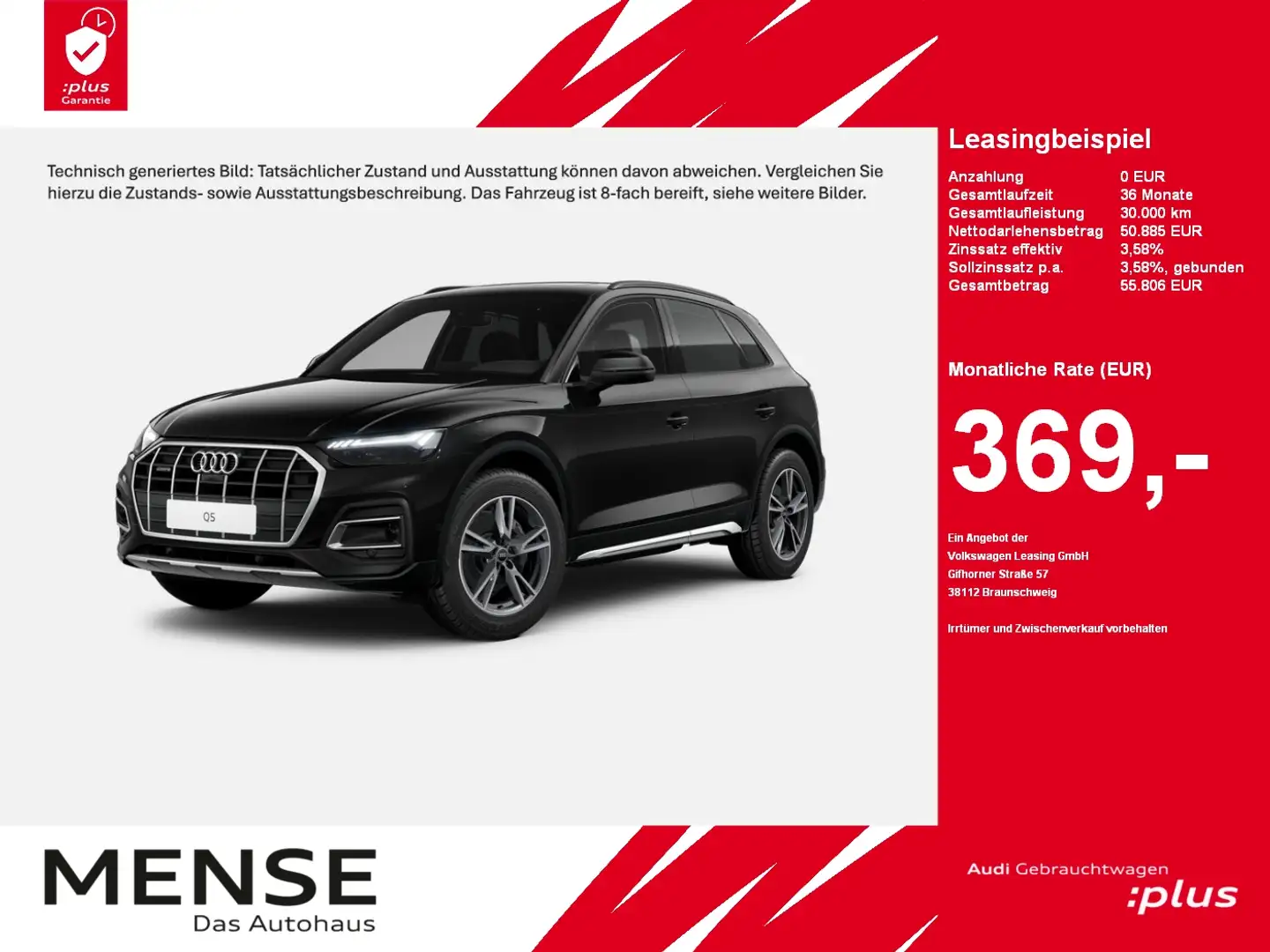 Audi Q5 45 TFSI quattro S tronic S-Line Matrix|AHK|LM Negro - 1