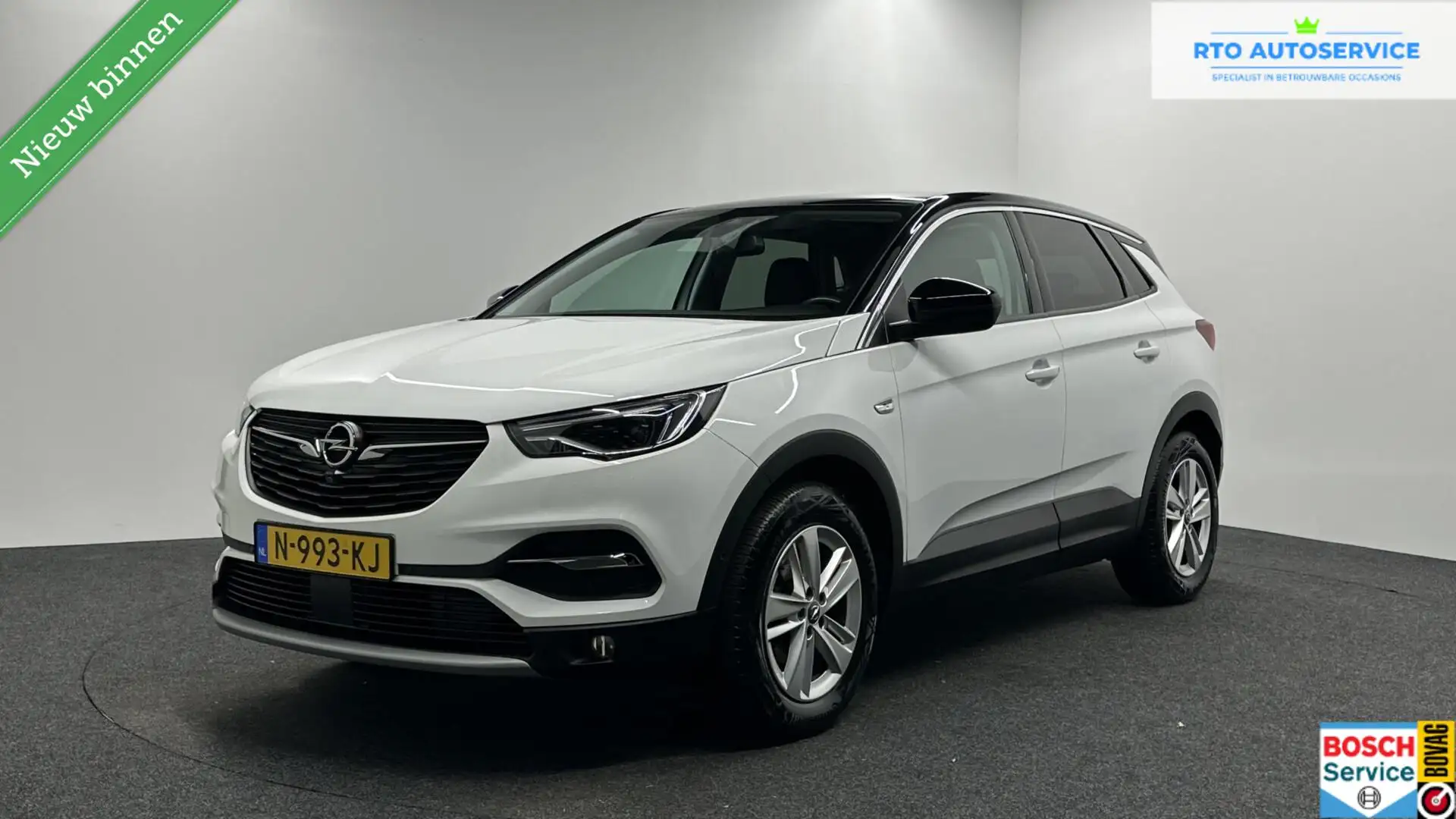 Opel Grandland X 1.2 Turbo Business Elegance CAMERA NAVI ECC CARPLA Blanc - 1