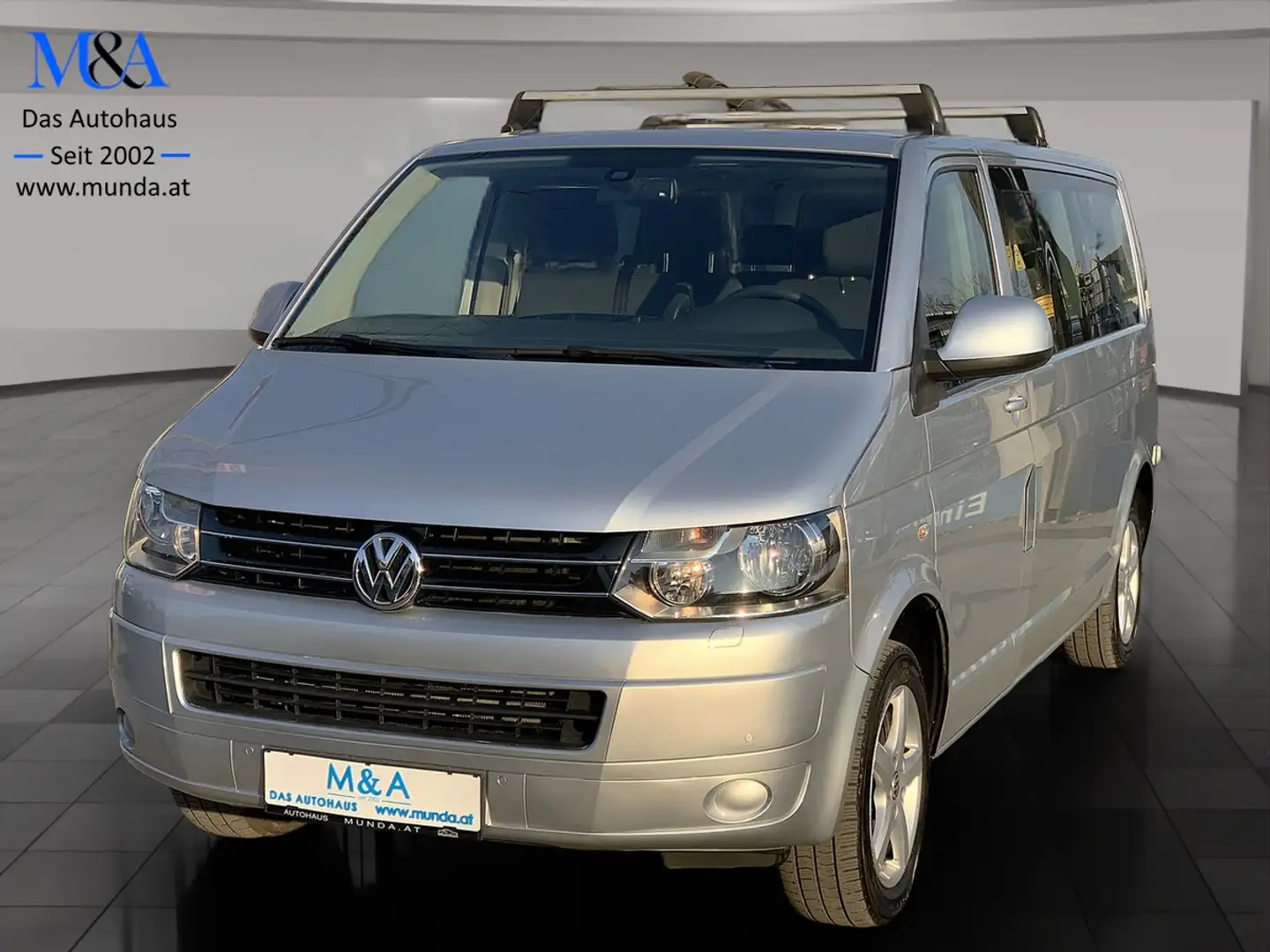 Volkswagen T5 Caravelle 2.0 TDI Comfortline lang 4Motion*9-SITZER Argent - 1