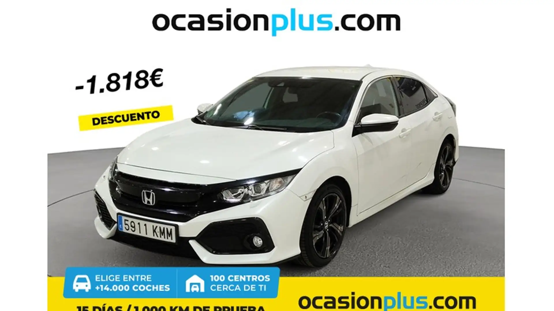 Honda Civic 1.0 VTEC Turbo Elegance Navi Blanco - 1