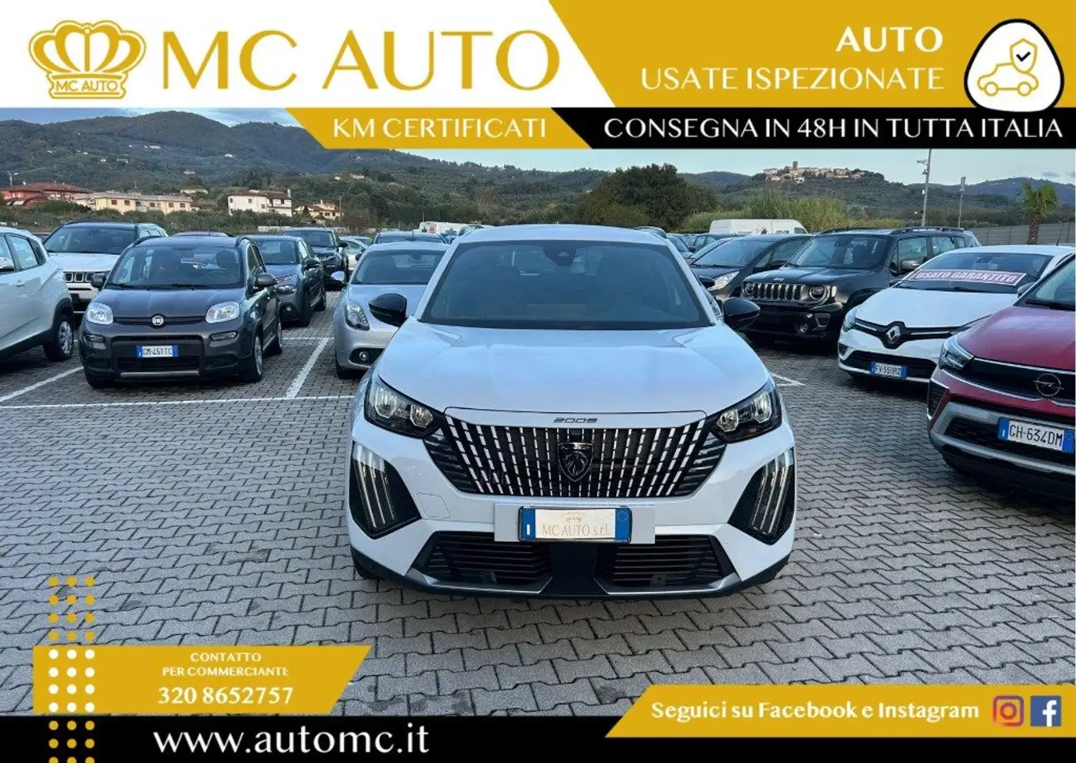 Peugeot 2008 Hybrid 136 e-DCS6 GT Blanc - 2