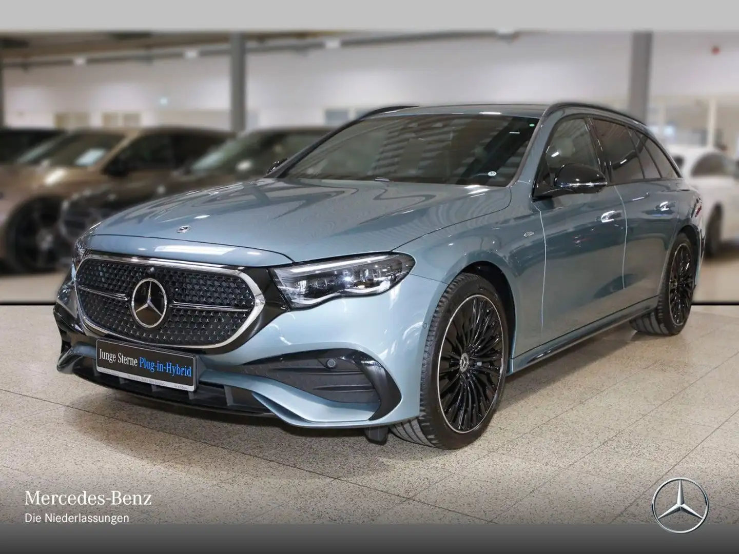 Mercedes-Benz E 300 e T Hybrid AMG Fahrass 360° Airmat Burmester Silber - 2