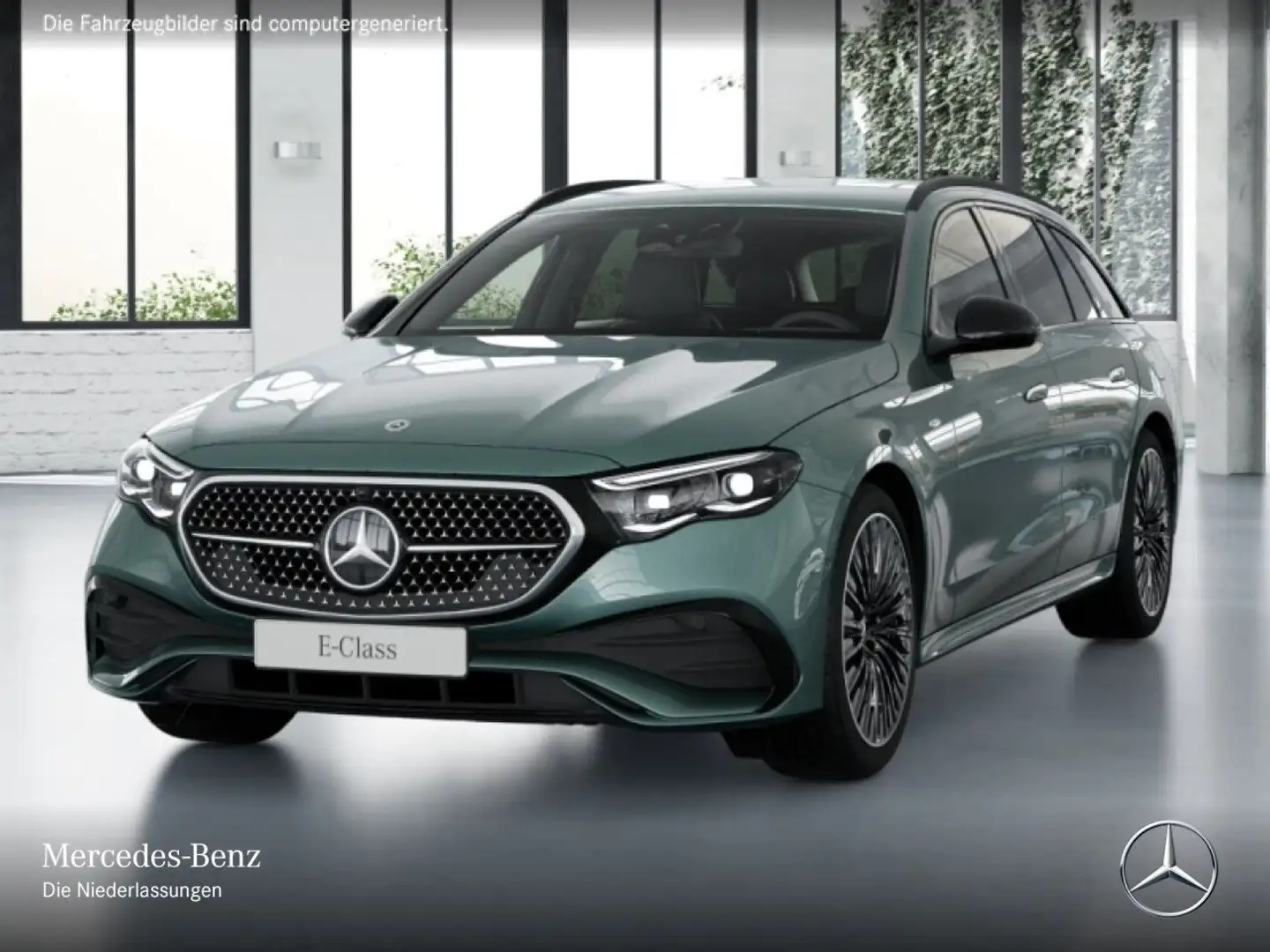 Mercedes-Benz E 300 e T Hybrid AMG Fahrass 360° Airmat Burmester Silber - 2