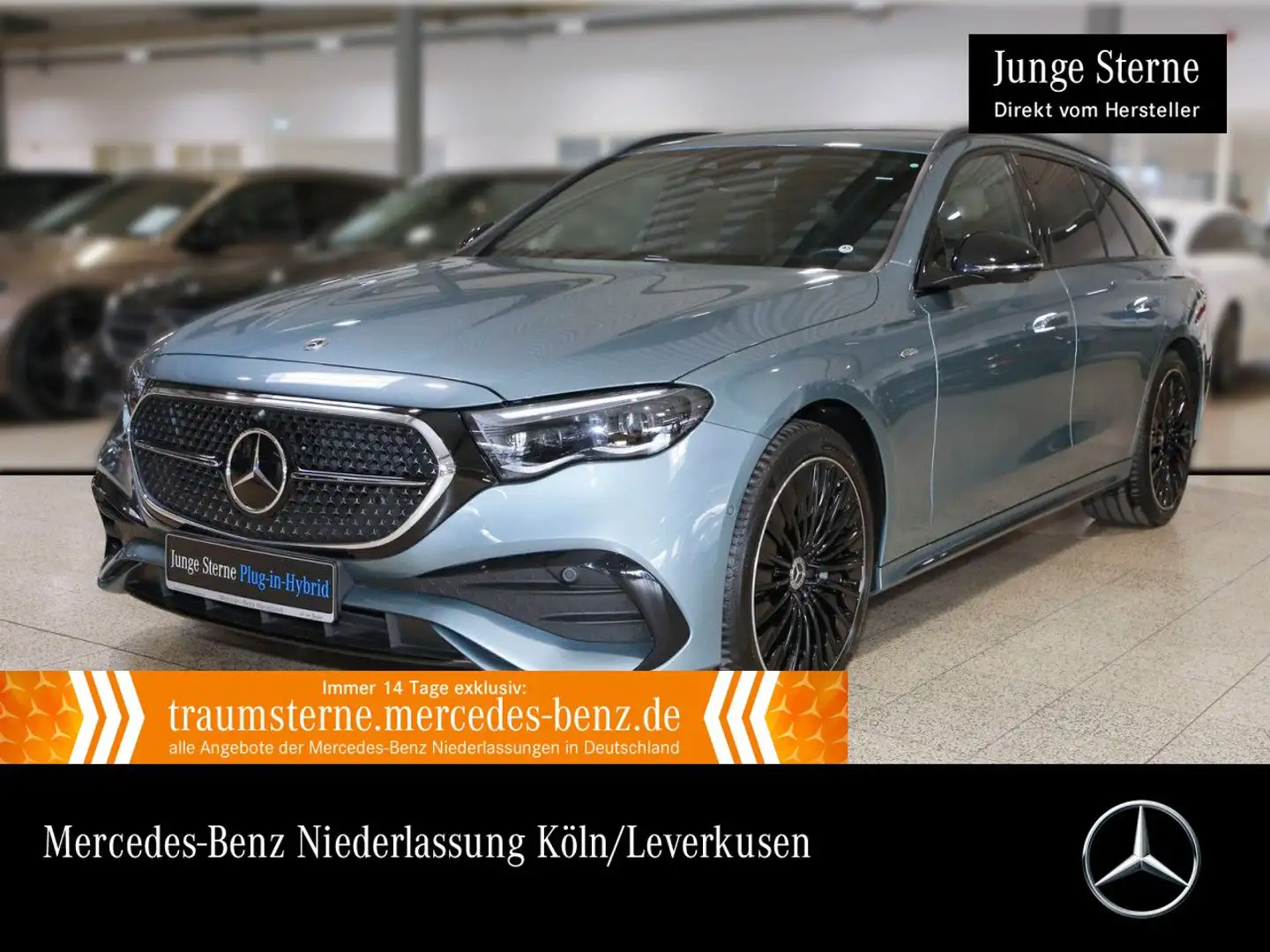 Mercedes-Benz E 300 e T Hybrid AMG Fahrass 360° Airmat Burmester Silber - 1