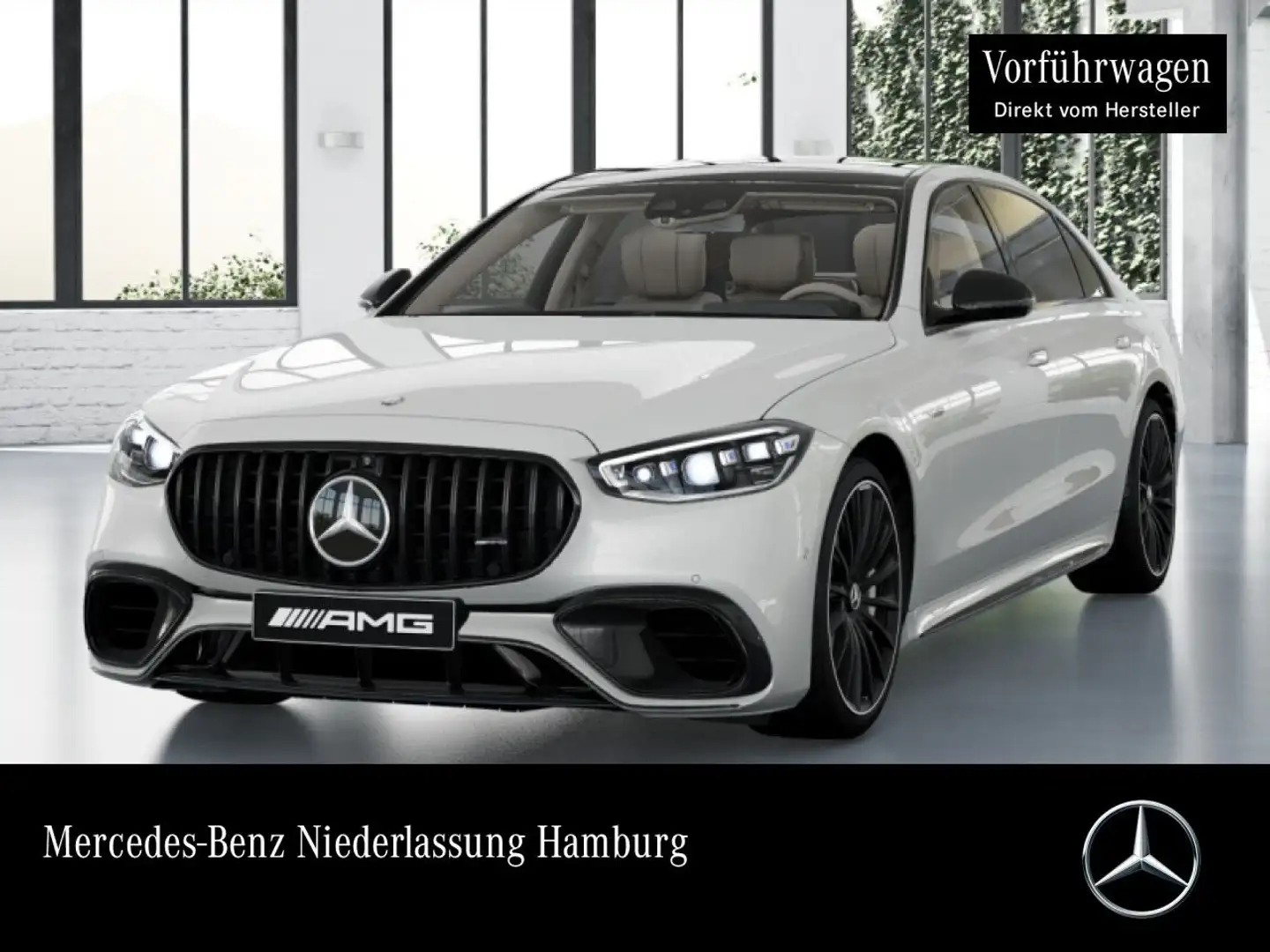 Mercedes-Benz S 63 AMG S 63 E PANO+DIGITAL-L+BURMESTER4D+FAHRASS+TV+3D Blanco - 1