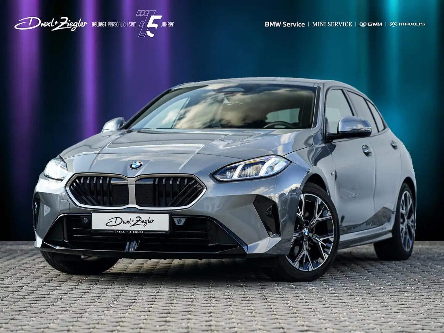 BMW 120 M Sport SHZ 2-ZonKlima Navi S-Glas ParkAss Gris - 1