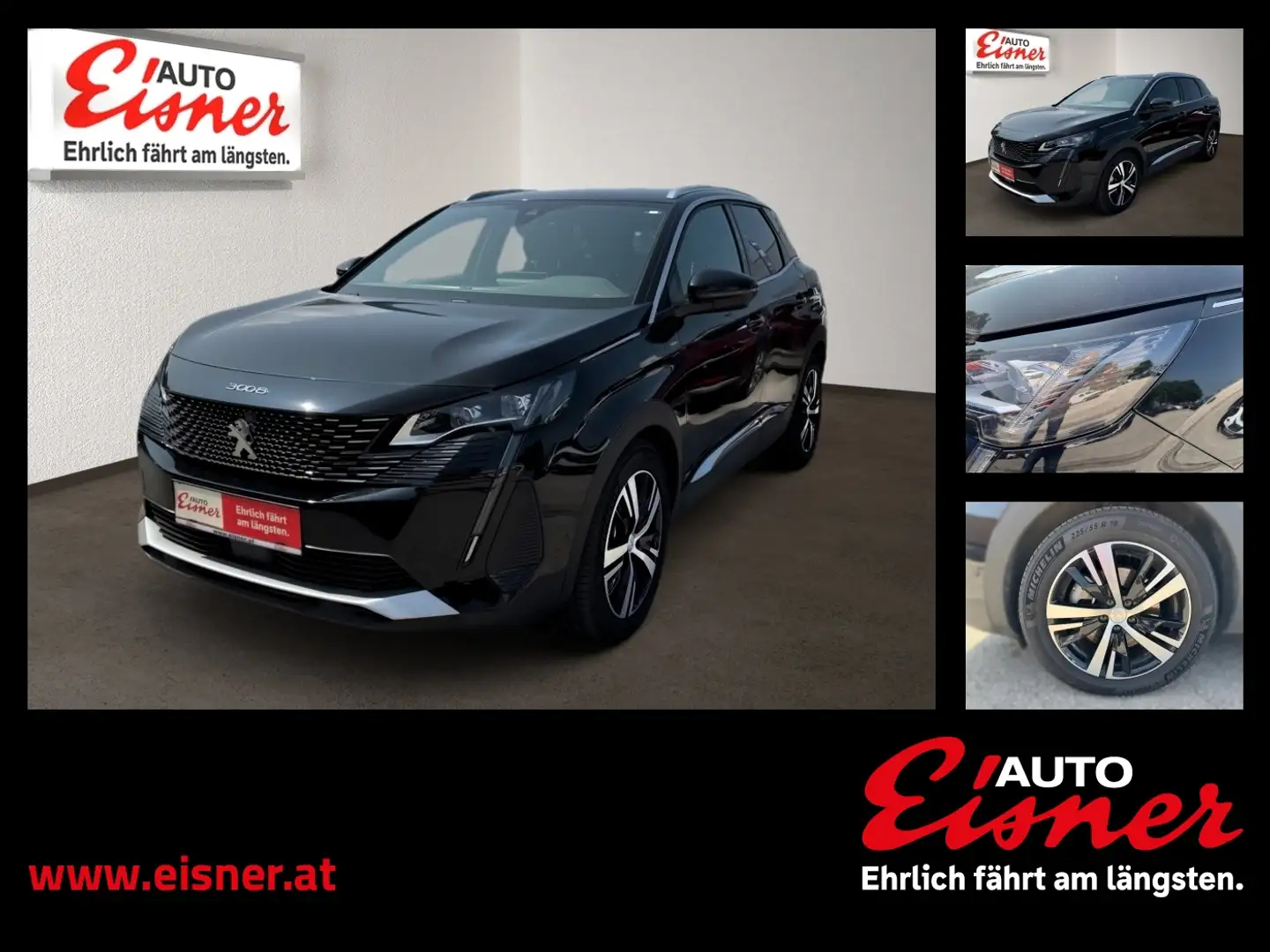 Peugeot 3008 SUV HYBRID 225 E-EAT8 GT Schwarz - 1