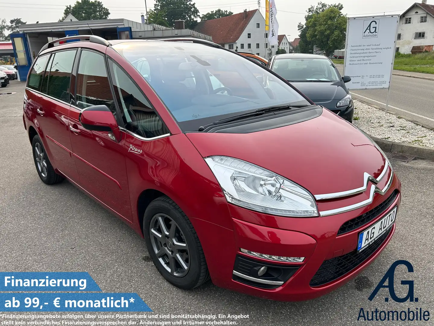 Citroen Grand C4 Picasso +Garantie 7-Sitzer Tempo. AHK TÜV+Service NEU Rouge - 1