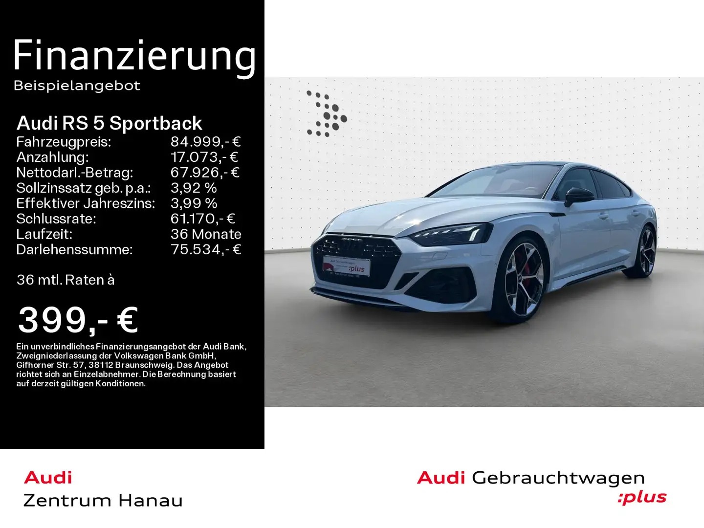 Audi RS5 NAVI-PLUS*290KM/H*HUD*RS-AGA*PANO Weiß - 1