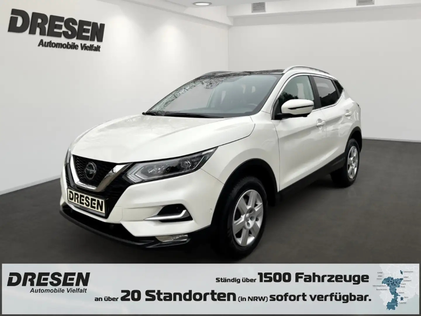 Nissan Qashqai 1.3 DIG-T Tekna SHZ*Kamera*PDC*Panoramadach*8fach Bianco - 1