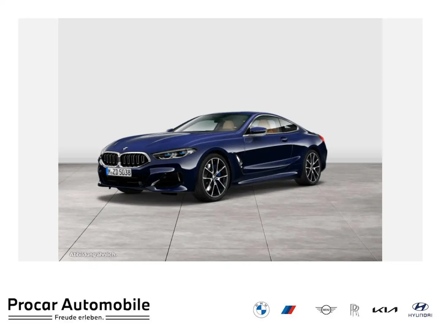 BMW 840 i xDrive Coupé G15 B58 Bleu - 1