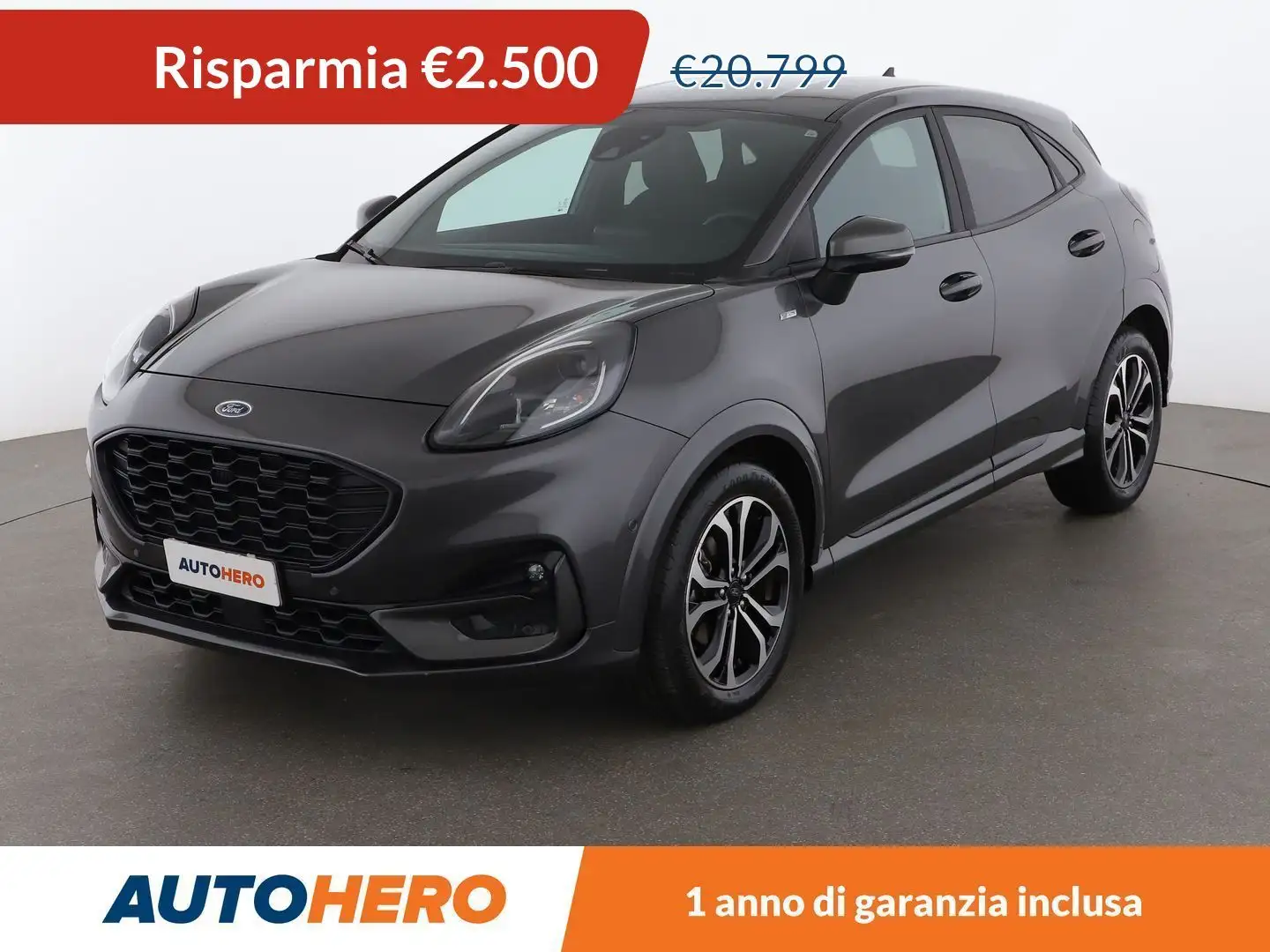 Ford Puma 1.0 EcoBoost Mild-Hybrid ST-Line 125 CV aut. Grigio - 1