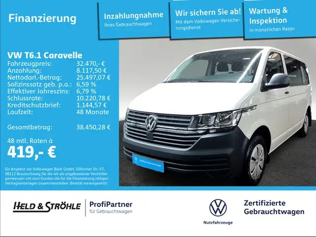 Volkswagen T6.1 Caravelle 2.0 TDI 9SITZE PDC 3Z-CLIMATRONIC