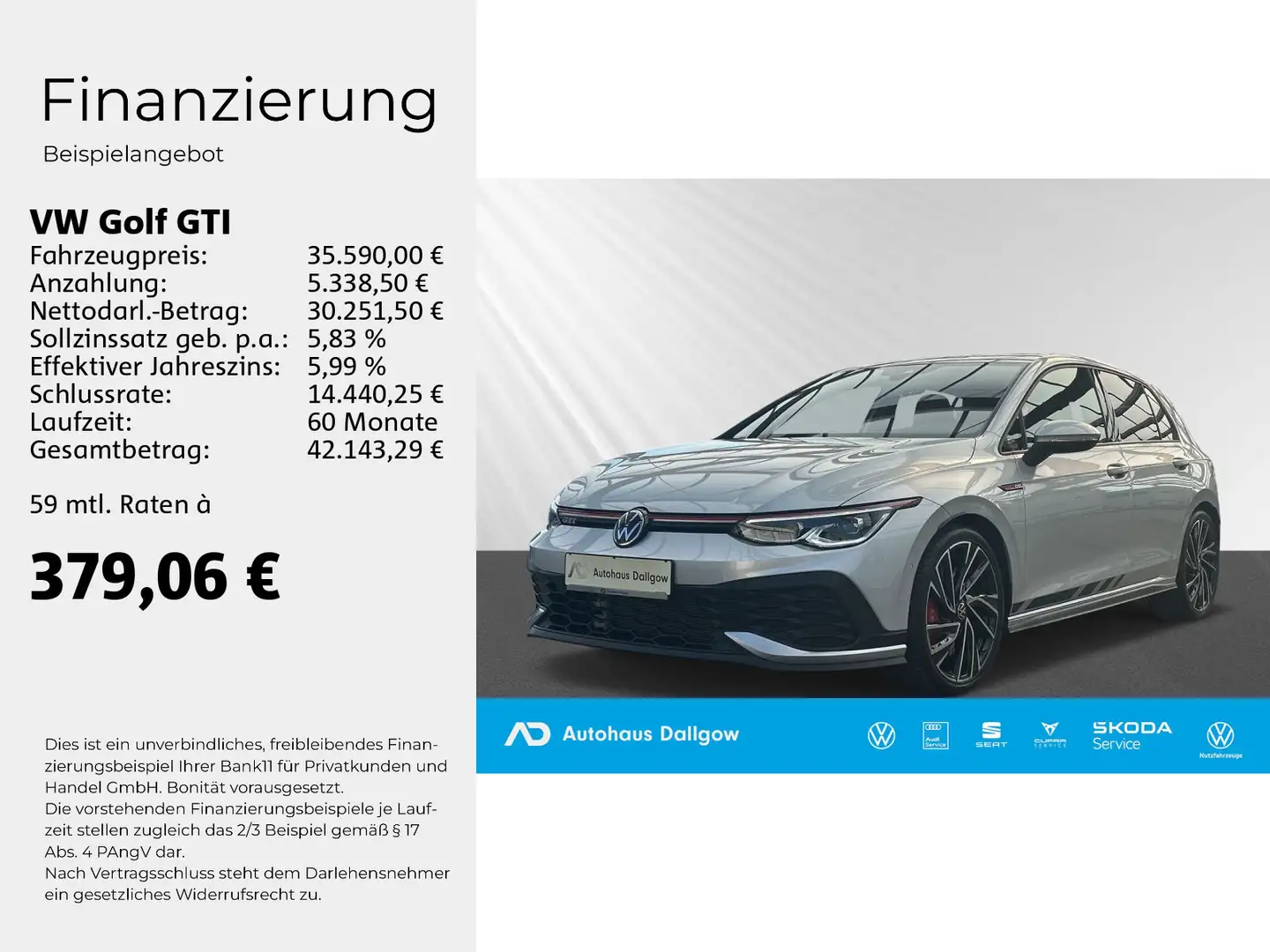 Volkswagen Golf GTI Clubsport 2.0 TSI DSG PDC+ RFK+LED+ACC+ Argintiu - 2