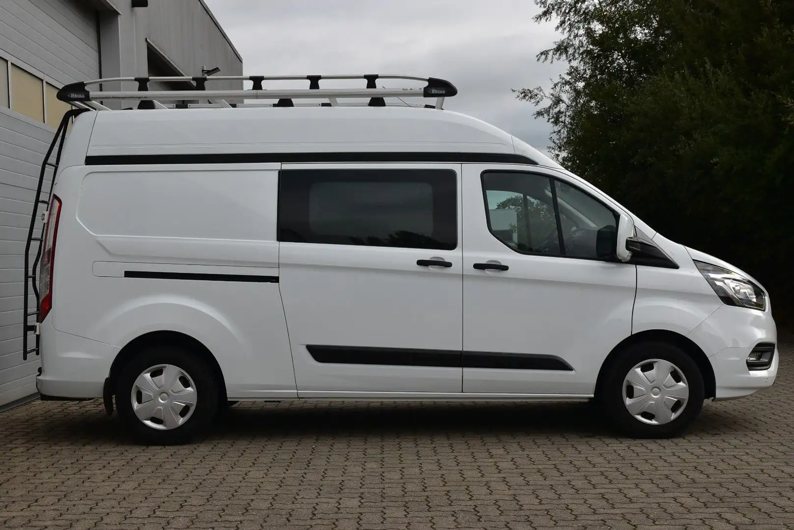 Ford Transit Custom Kasten 320 L2H2/1.Hand/AHK/Klima Blanc - 2