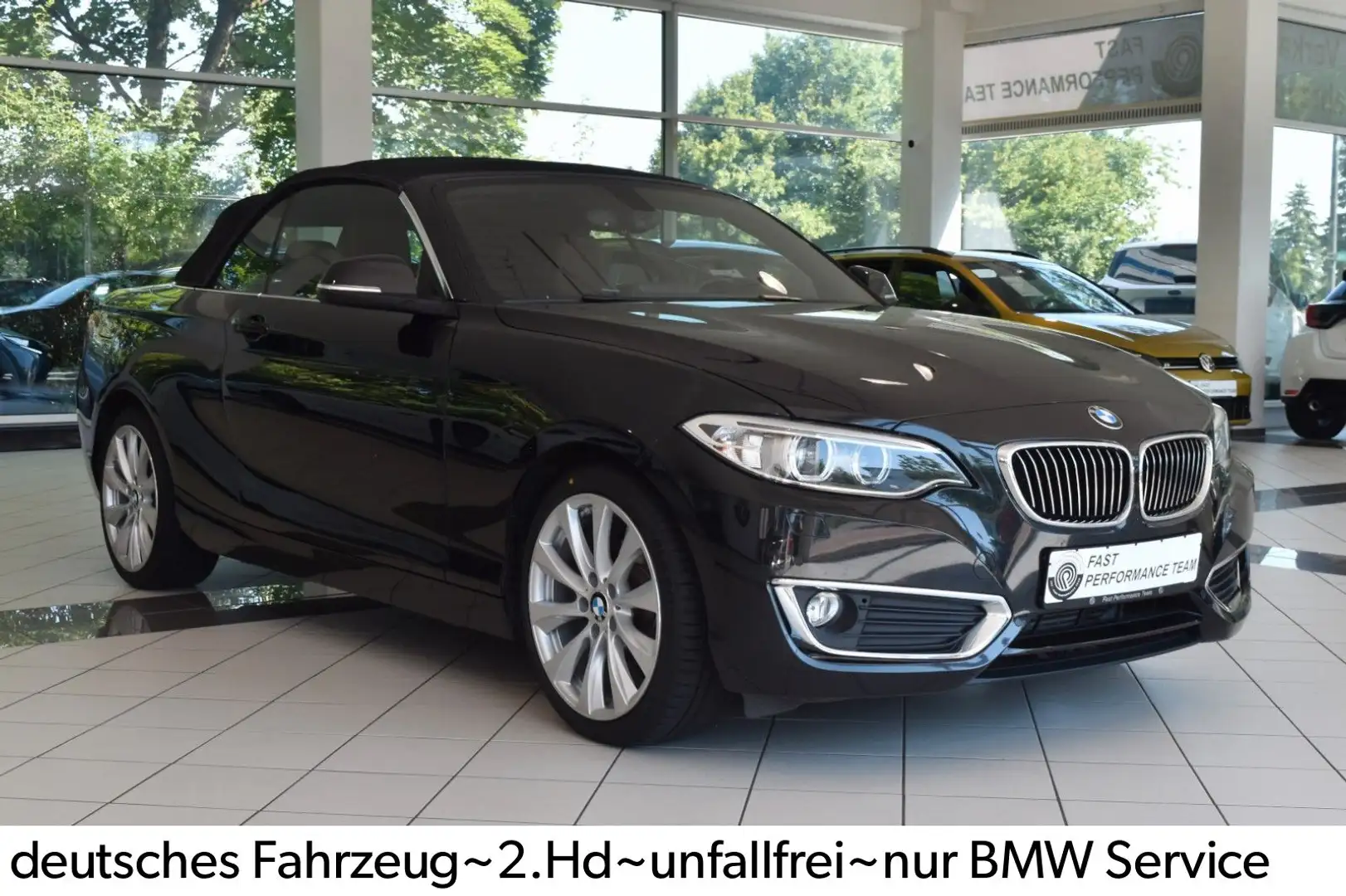 BMW 218 i (F23) Cabrio Luxury~Leder~Navi~Xenon~FLA Schwarz - 2