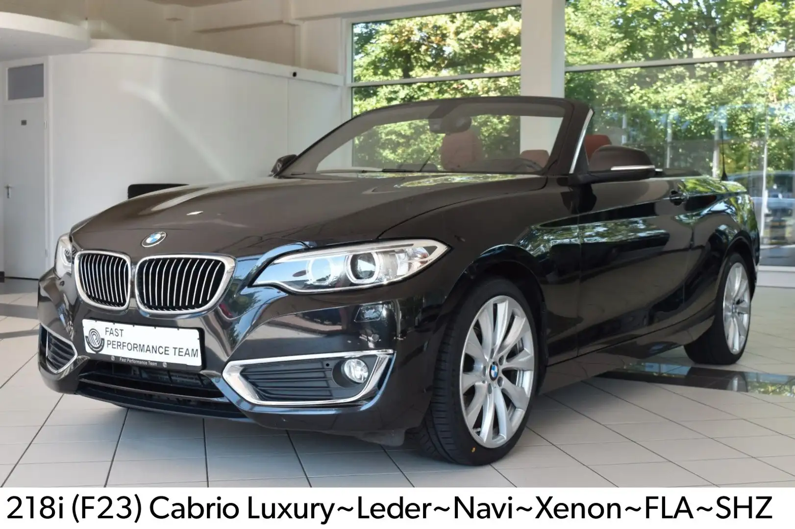 BMW 218 i (F23) Cabrio Luxury~Leder~Navi~Xenon~FLA Schwarz - 1