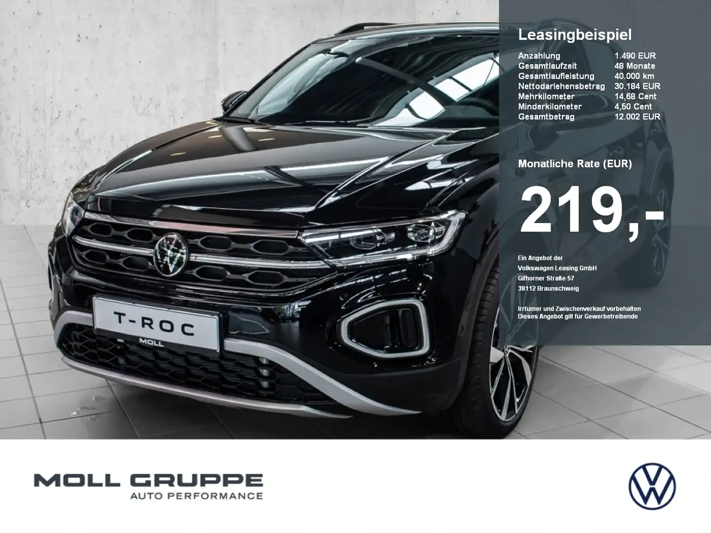Volkswagen T-Roc Style 1.5 l TSI OPF DSG AHK NAVI LM ACC Zwart - 1