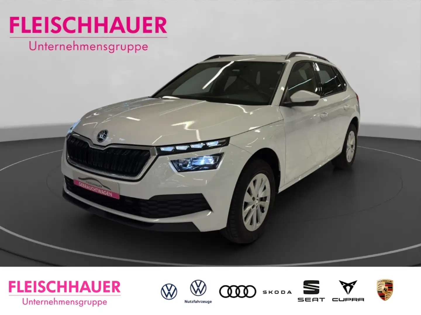 Skoda Kamiq Ambition 1.0 TSI DSG+LED+AHK+ACC+App-connect+Dynam Bianco - 1