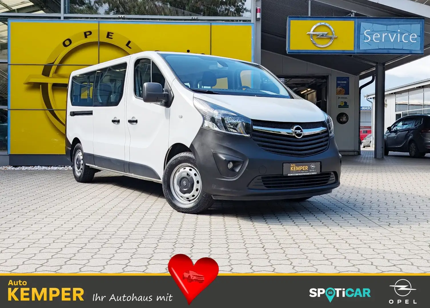 Opel Vivaro Combi 1.6D L2H1 *SHZ*Tempomat*8-Sitzer* Weiß - 1