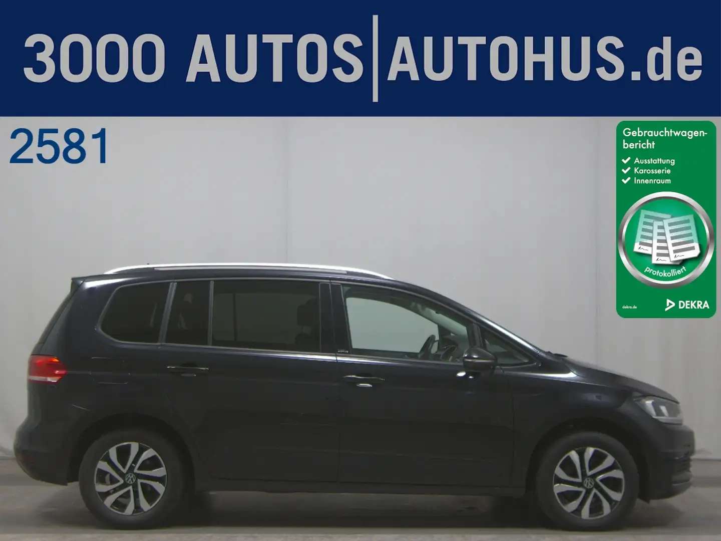 Volkswagen Touran 1.5 TSI Active 7-Sitzer Navi AID PDC SHZ Noir - 1