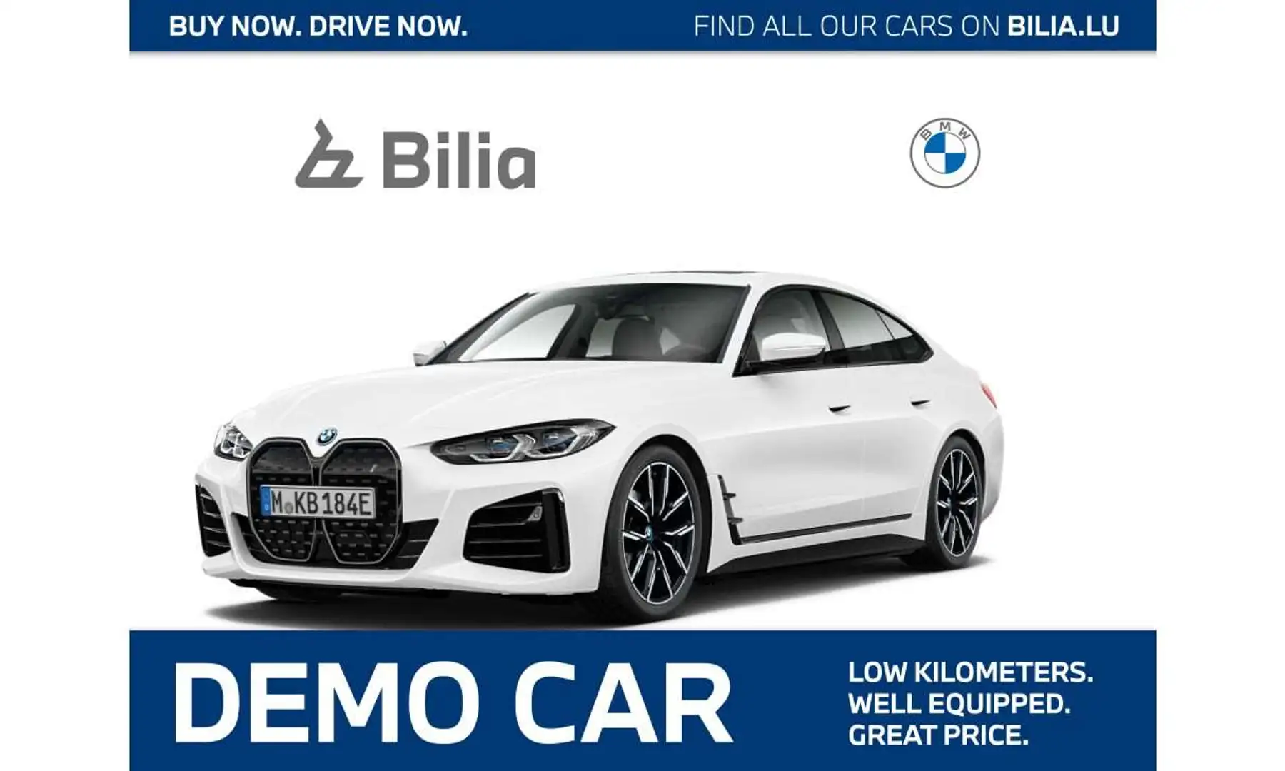 BMW i4 eDrive40   M Sportpaket HK HiFi DAB LED GSD Blanc - 1