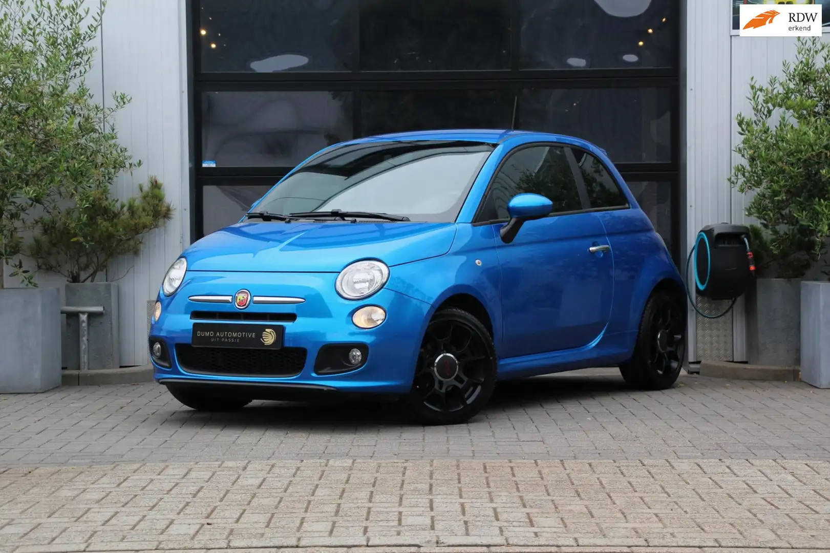 Fiat 500 1.2 500S - LEDEREN BEKLEDING - PDC - VIRTUAL - SPO Blauw - 1