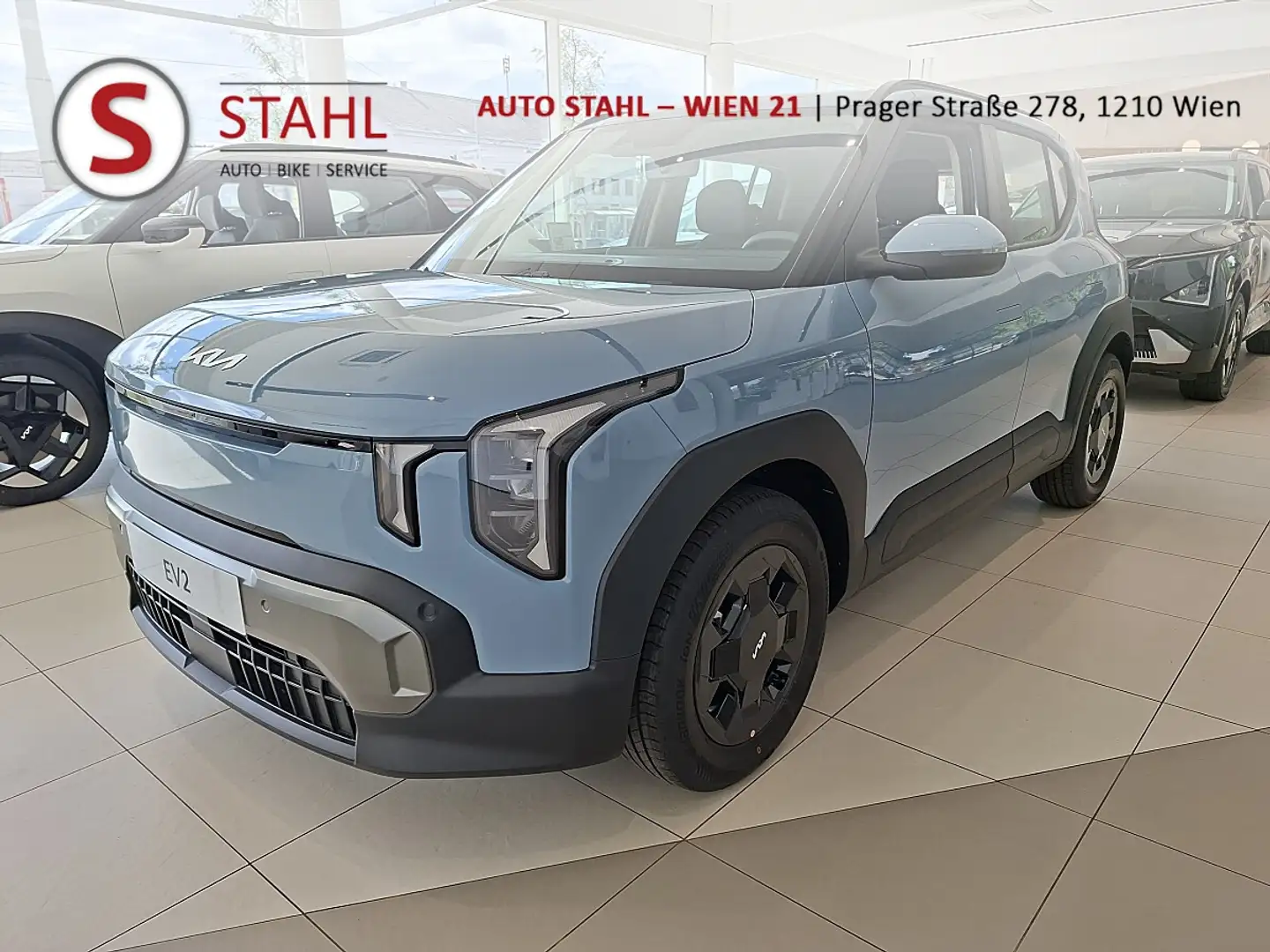 Kia EV2 5S FWD 61kWh Earth AUTO STAHL WIEN 21 Frost Blue Blau - 1