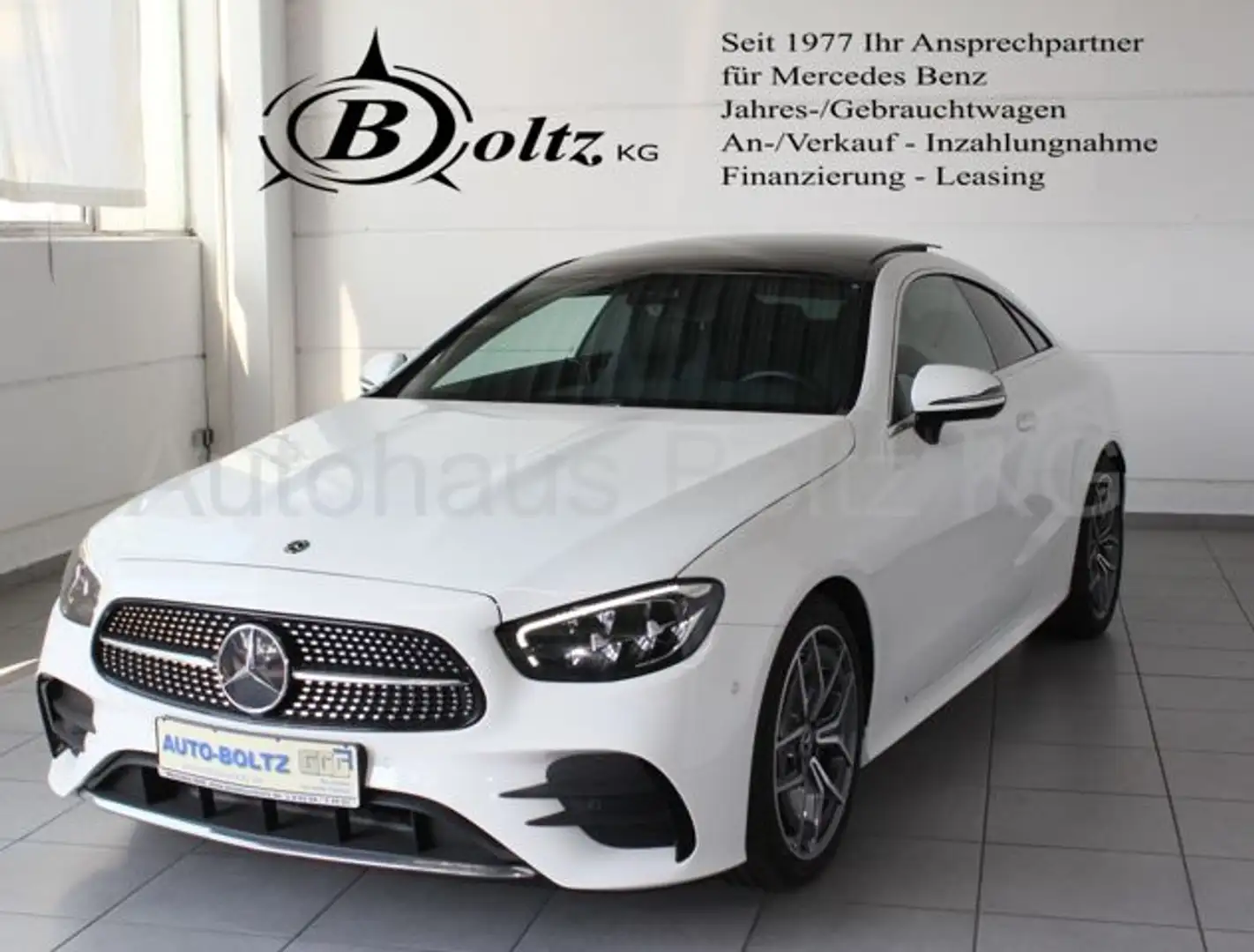 Mercedes-Benz E 200 AMG Line Ext. Busin. Pano Servoschl. MBUX HE Kamer Weiß - 1